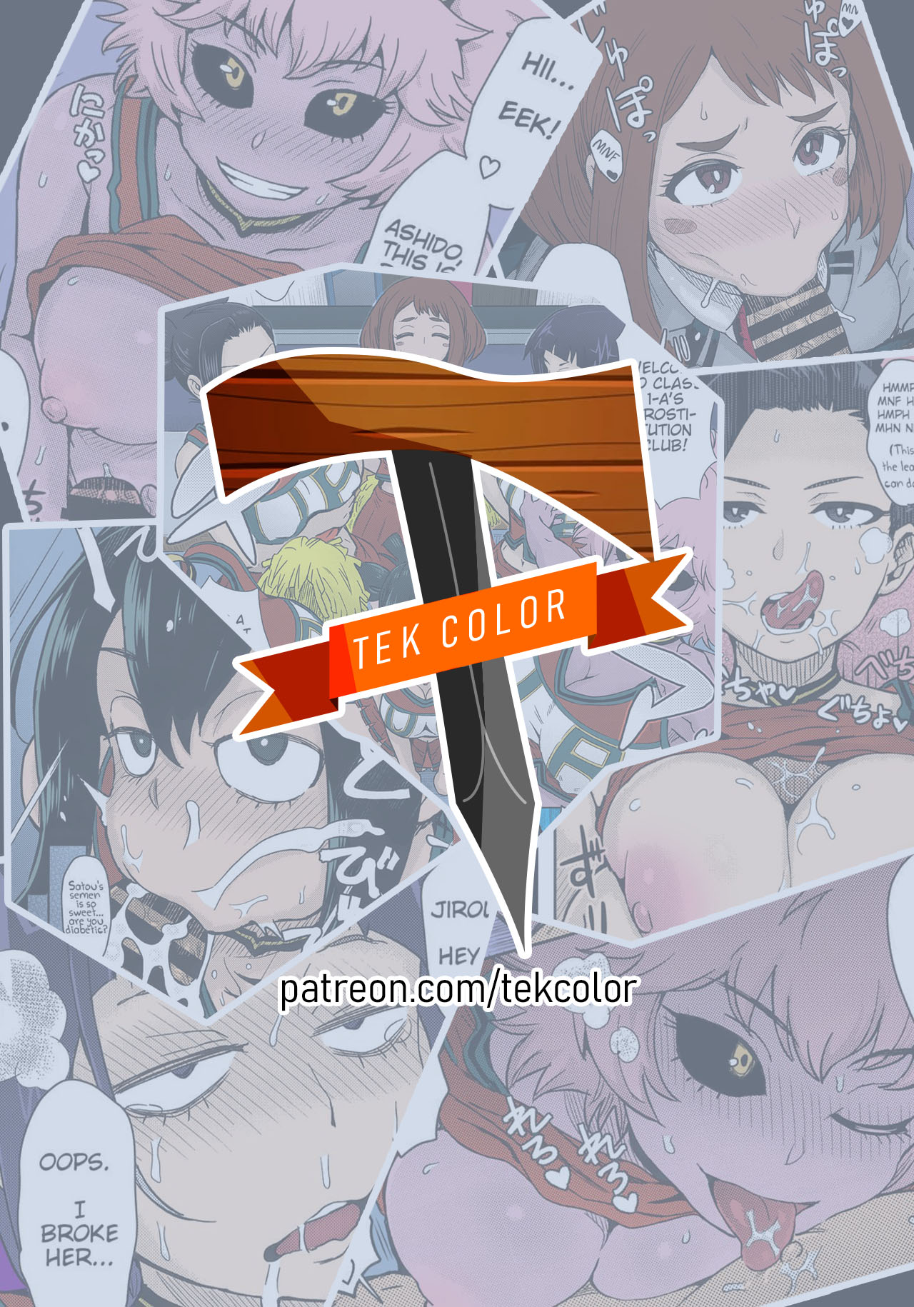 (C90) [Eight Beat (Itou Eight)] Uraraka Ura Fuuzoku | Uraraka's Behind-the-Scenes Prostitution (Boku no Hero Academia) [English] [Glittering Translations] [Colorized] image number 28