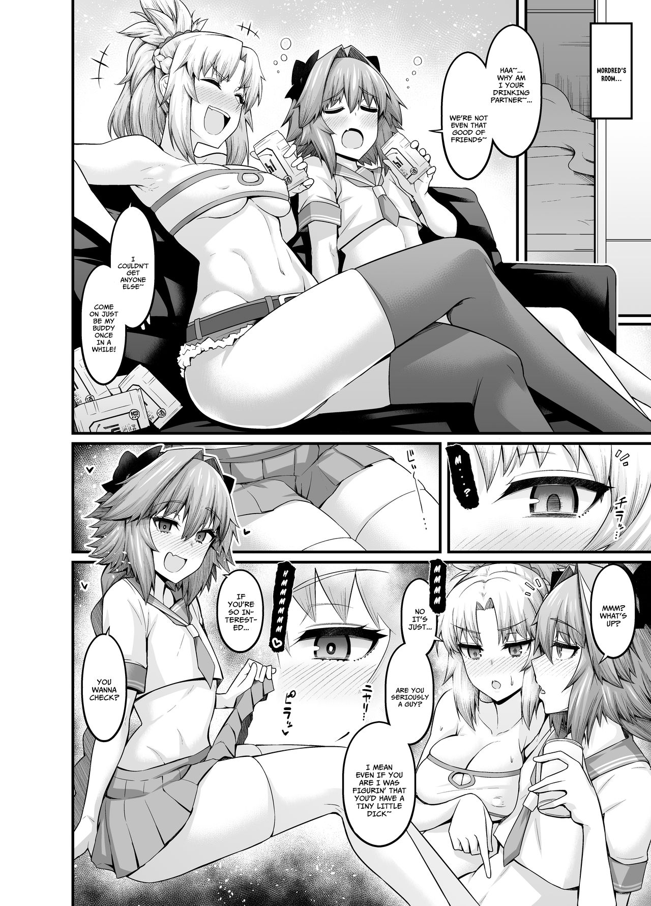 [Ankoman] Mordred, Yotta Ikioi de Astolfo to... (Fate/Grand Order) [English] [xinsu] 图片编号 1