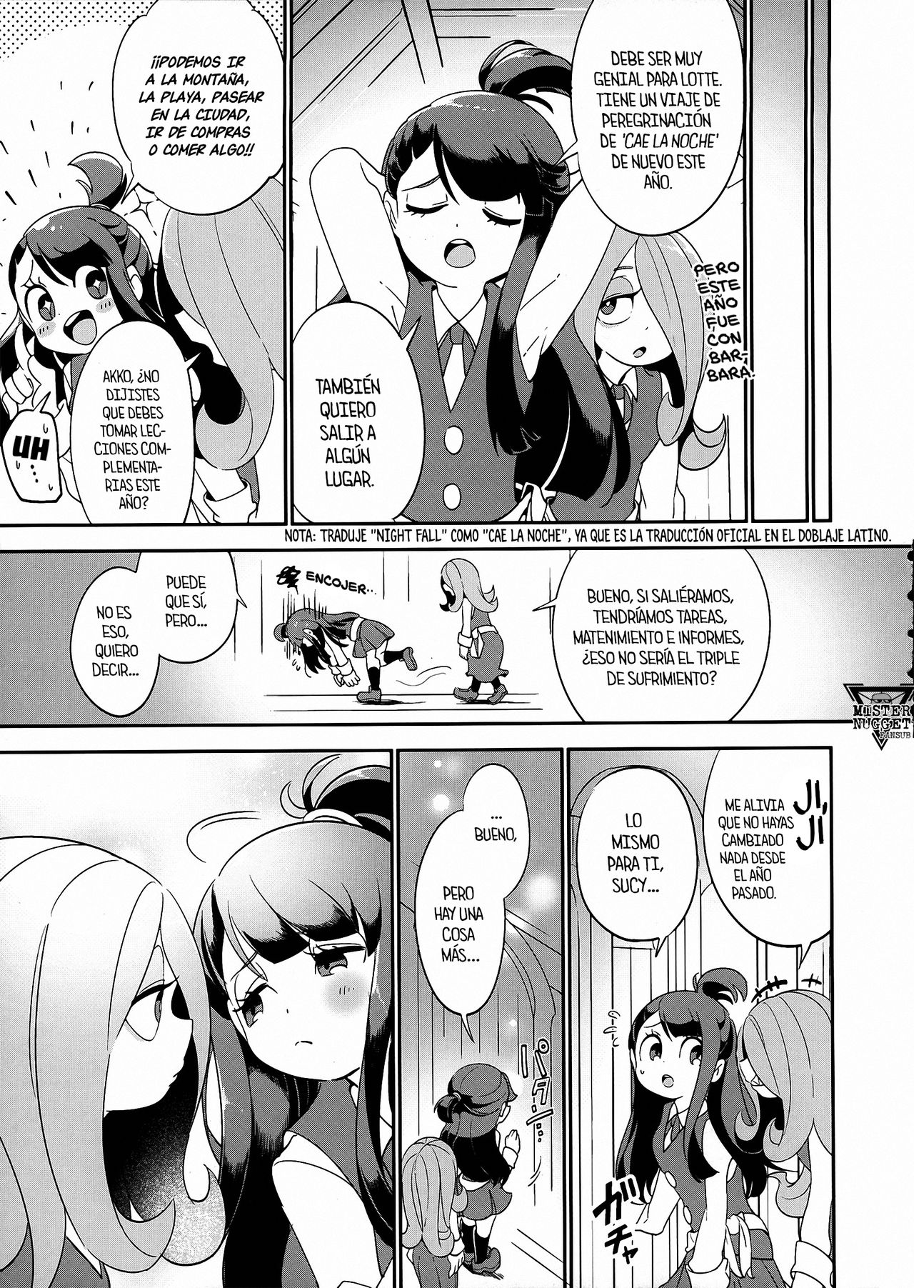 (C93) [TEBACO (tama)] Summer holiday, Again. (Little Witch Academia)  [Spanish] [Mister Nugget] image number 7