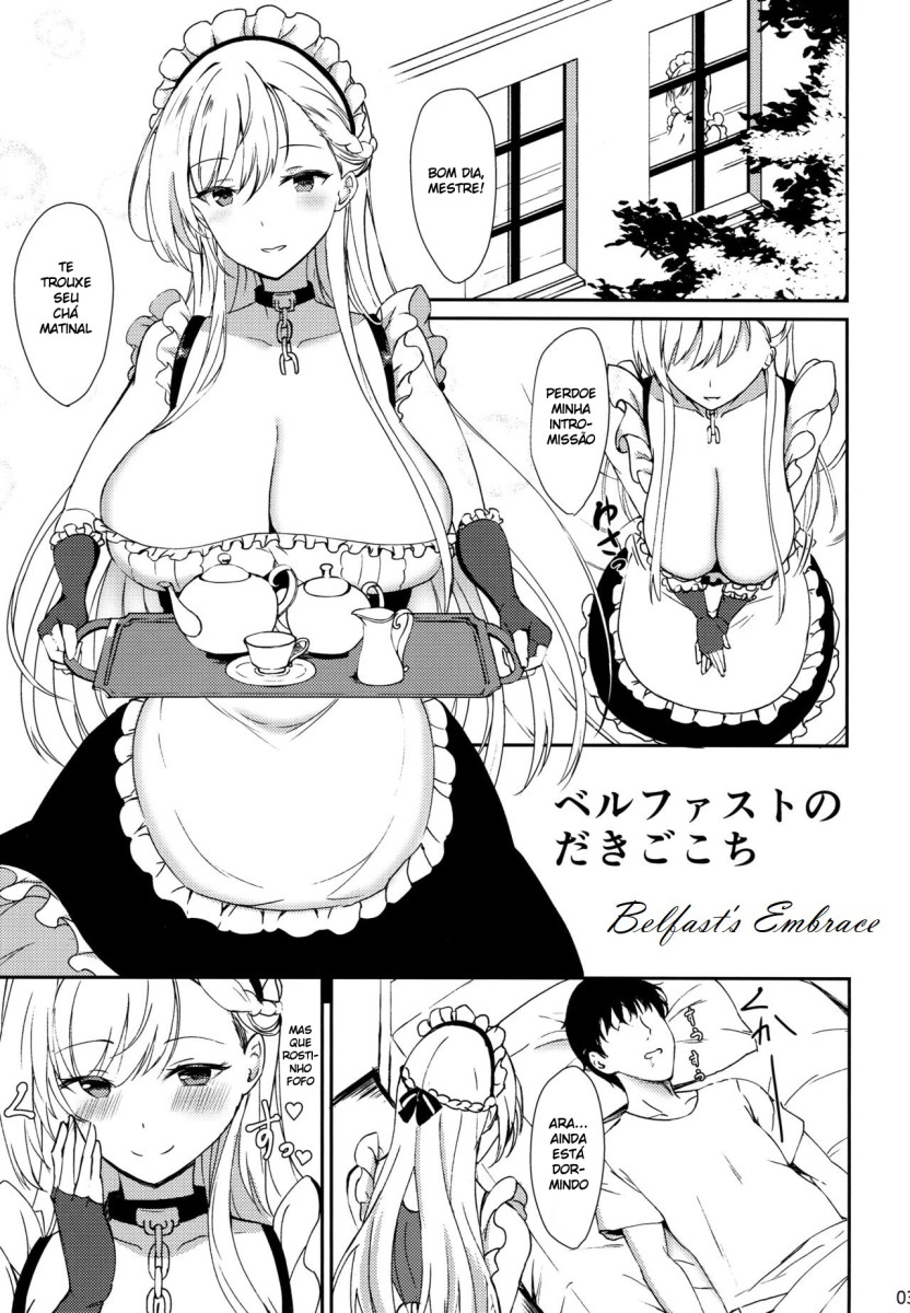 (COMIC1☆15) [Kuronisiki (Takaharu)] Belfast no Dakigokochi (Azur Lane) [Portuguese-BR] Bildnummer 2