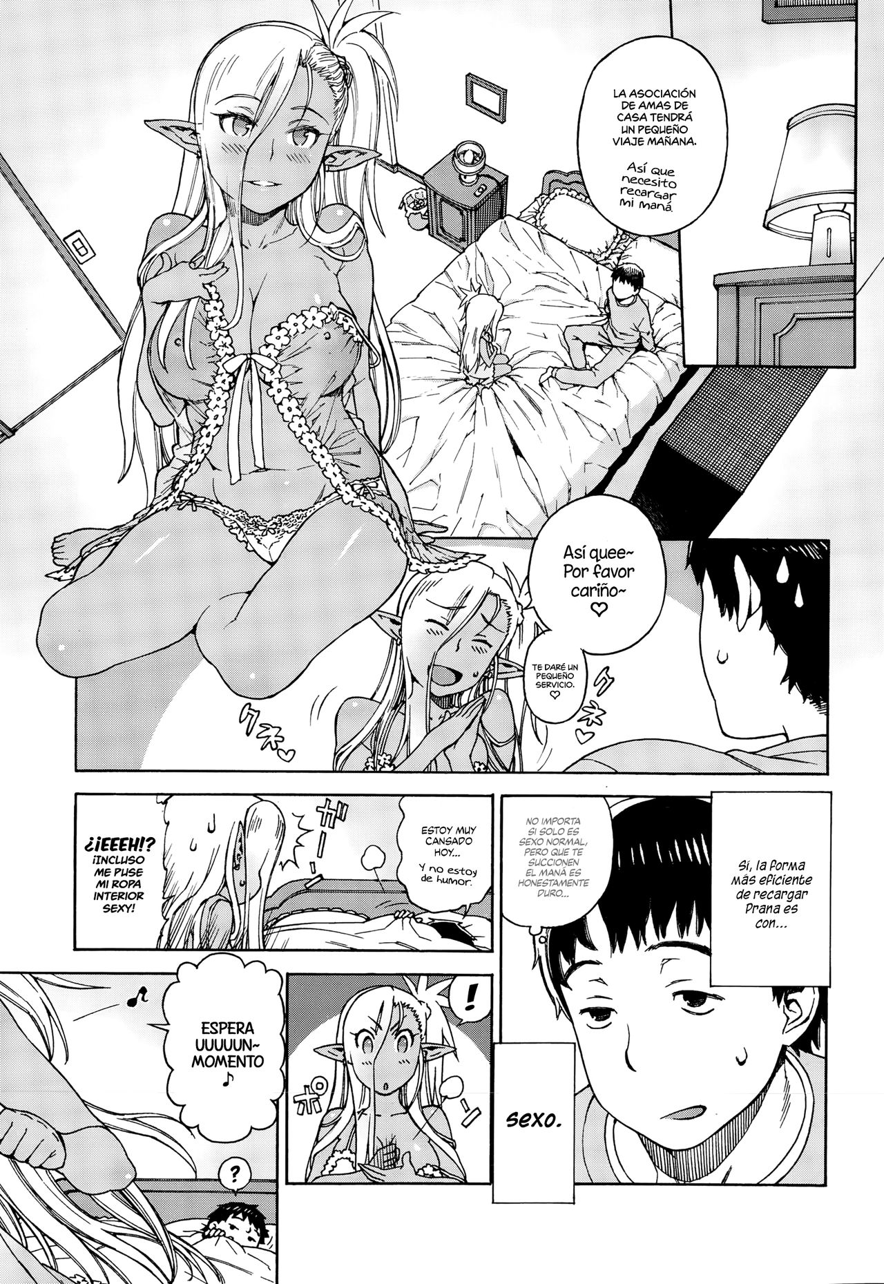 [Hidiri Rei] Ore no Yome ga Dark Elf na Ken | El Caso de mi Esposa Elfa Oscura (COMIC X-EROS #25) [Spanish] [HentaIsLife Scans] 9eme image