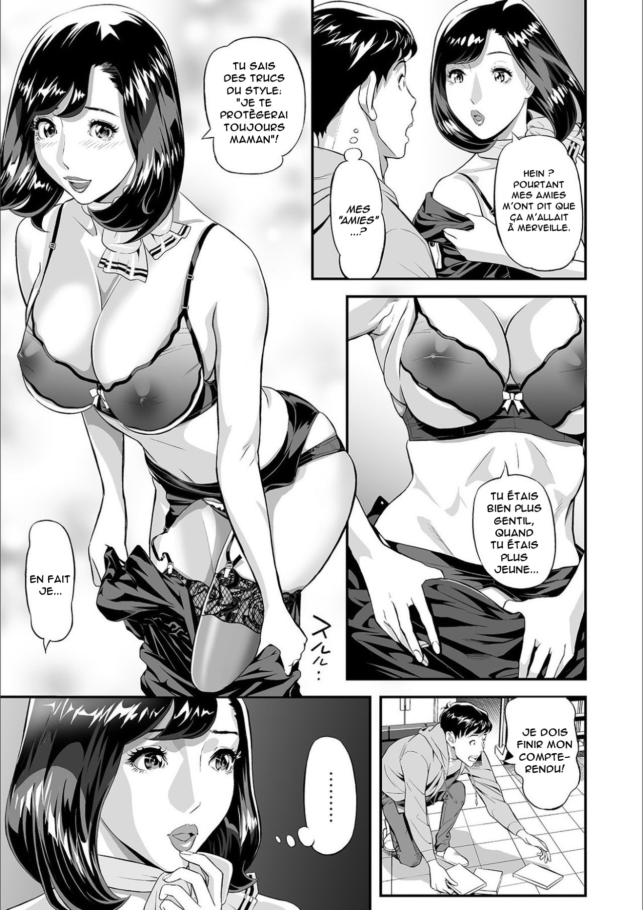 [Hara Shigeyuki] Mama Moe ~Haha o Bikou Shite Mita Ken~ | Mama Moe ~That Time When I Followed My Mom~ (Web Comic Toutetsu Vol. 55) [French] [Anatoh] [Decensored] Bildnummer 3