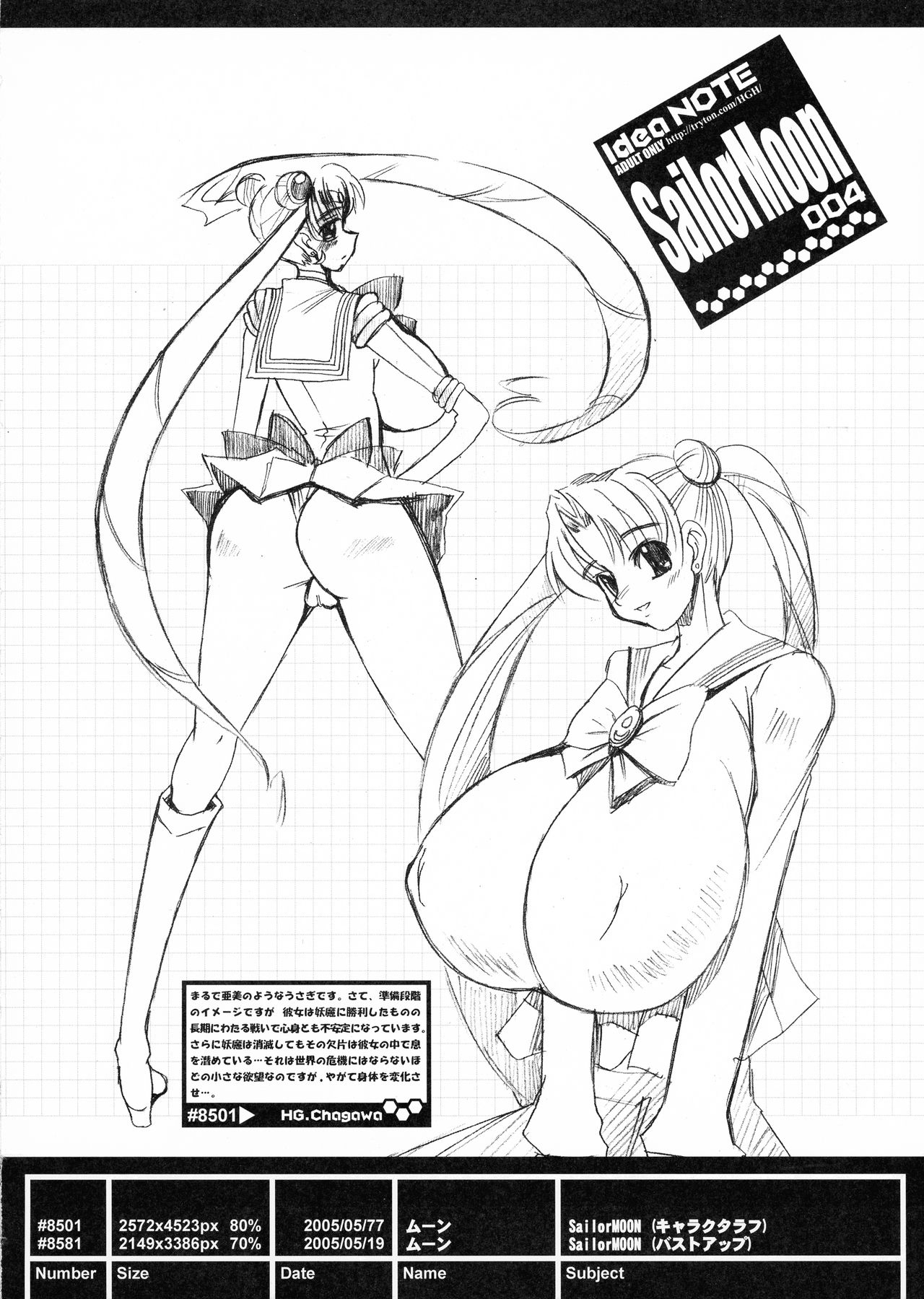 [HGH (HG Chagawa)] Idea NOTE #08 (Bishoujo Senshi Sailor Moon) image number 4