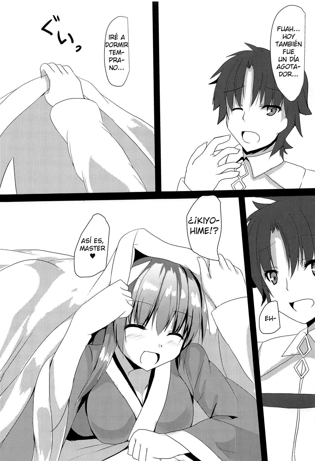 (C95) [Midoriya (Ryokusiki)] Kiyohii to Ichatsuku Hon (Fate/Grand Order) [Spanish] [Miracle Sanny TL] image number 2