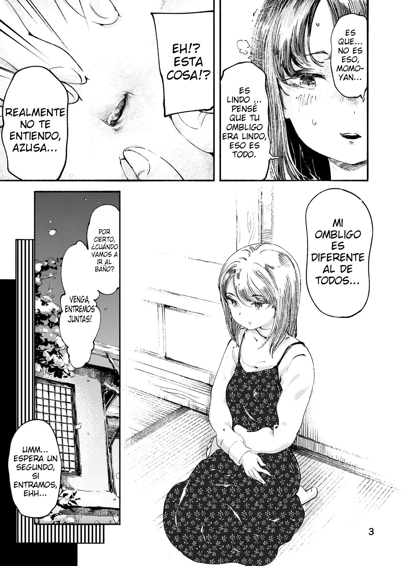 [Hirojirabo (Ishikawa Hirodi)] Nakayoshi Oheso Onsen Ryokou | My Friend's Navel Spring Trip [Spanish] [Eros no Fansub]  [Digital] numero di immagine  4