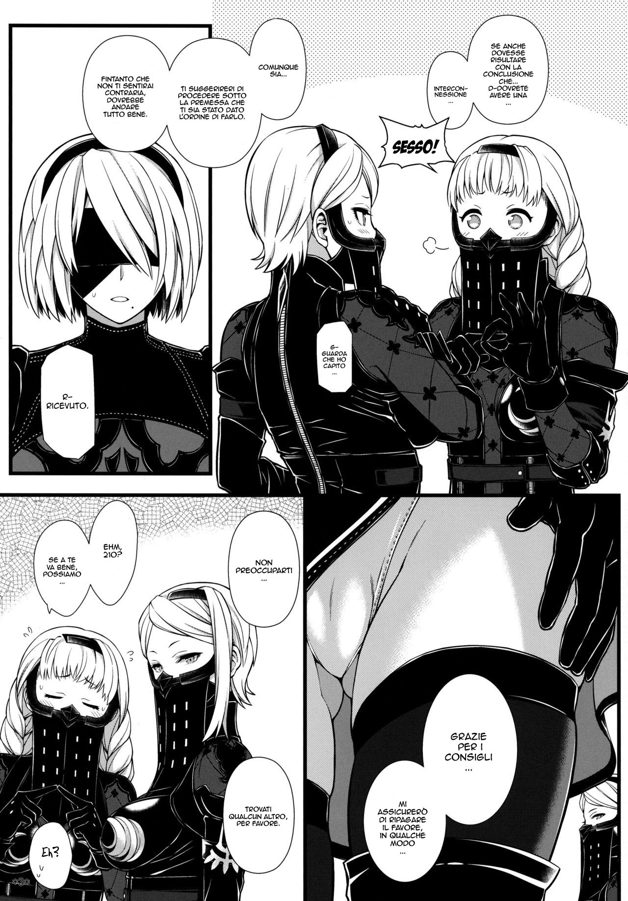 (C92) [Monmo Bokujou (Uron Rei)] Kimi no Egao ga Boku no Hoshi (NieR:Automata) [Italian] {Hentai Fantasy} 4eme image