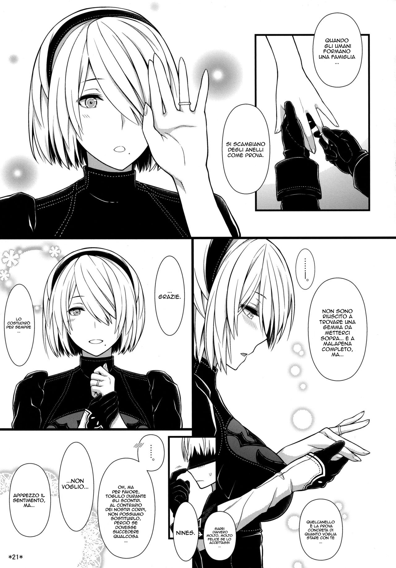 (C92) [Monmo Bokujou (Uron Rei)] Kimi no Egao ga Boku no Hoshi (NieR:Automata) [Italian] {Hentai Fantasy} 22eme image