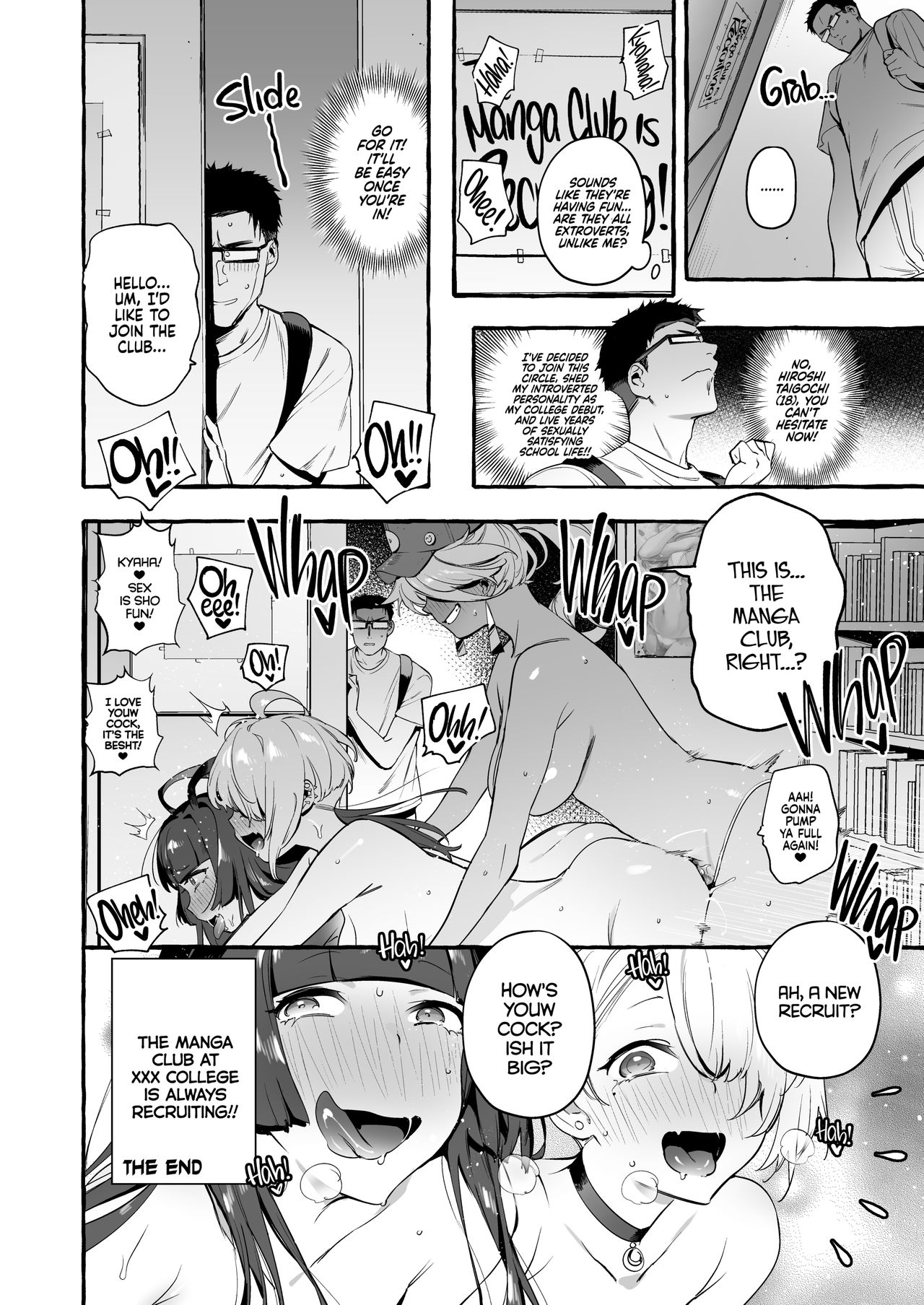 [Hibon (Itami)] OtaCir no KuroGal VS Bokura | Otaku Gyaru VS Us [English] {2d-market.com} [Decensored] [Digital] 35eme image