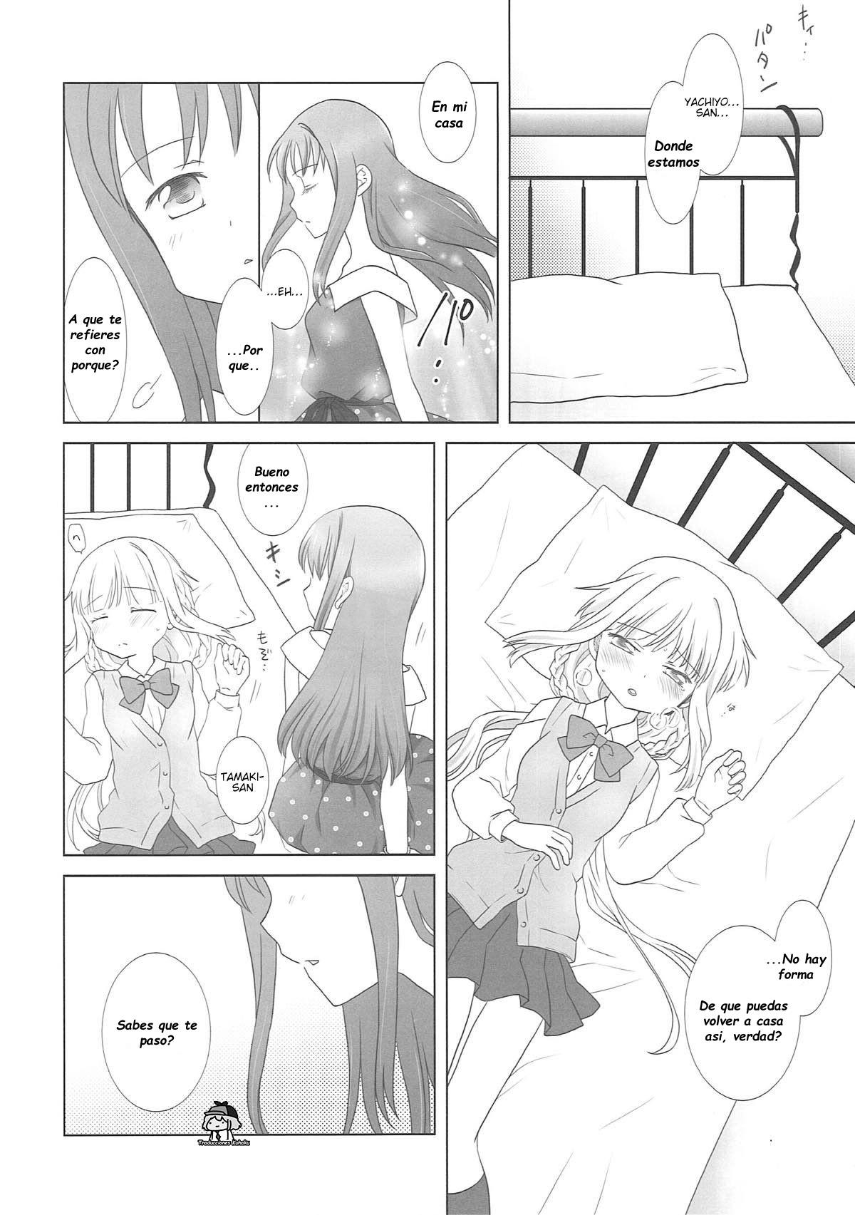 [pecon (Kino)] Houkiboshi to Kaketa Tsuki (Puella Magi Madoka Magica Side Story: Magia Record) [Spanish] [Kuhaku] [Digital] image number 9