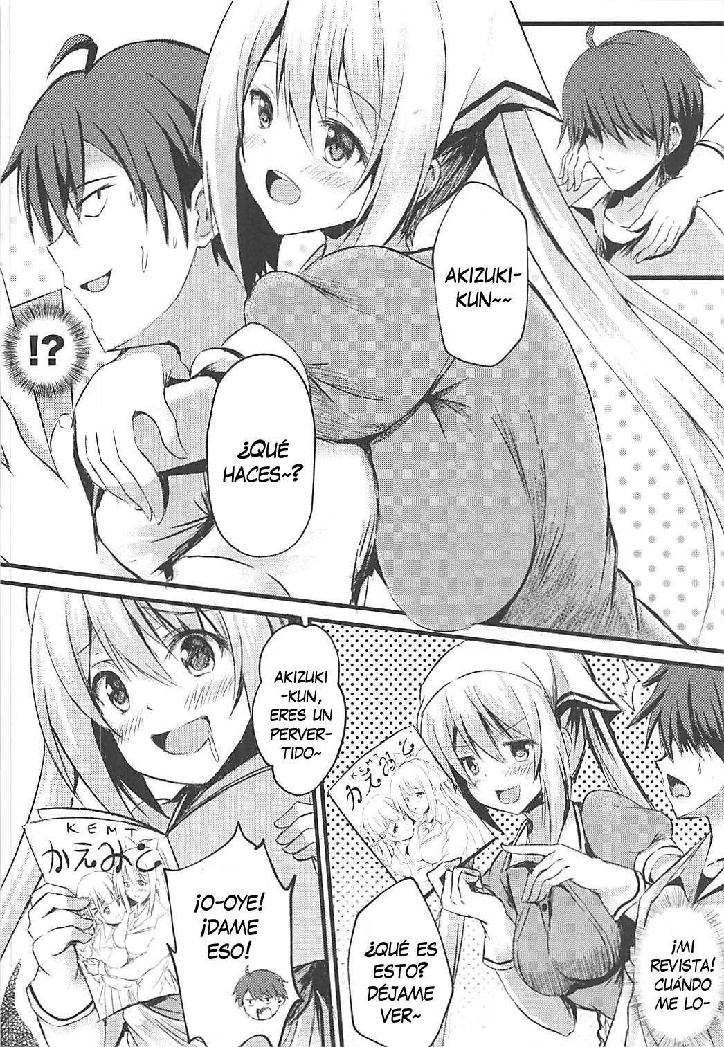 (COMIC1☆13) [Star-Dreamer Tei (Staryume)] Betsu ni Kimi to Blend Shitai Wake ja Nai kara ne... | It's not like I really want to blend with you... (Blend S) [Spanish] [Lanerte] изображение № 3