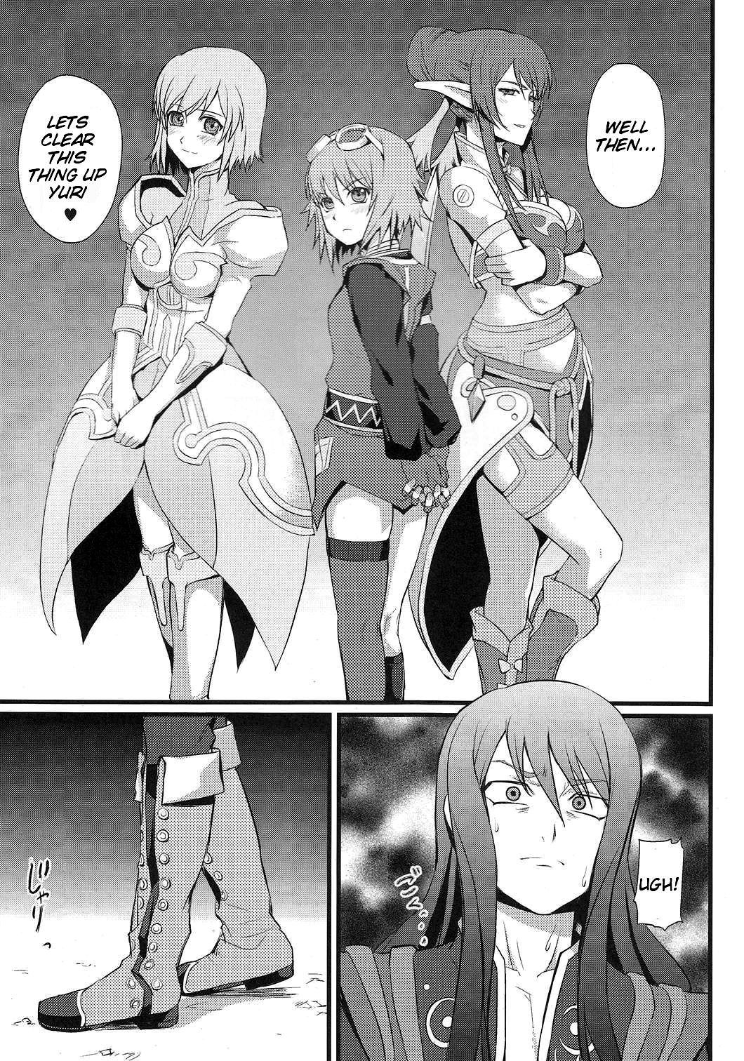 (C79) [FukaFuka Tenshoku (Popuran)] Shingeki no Bijo Gundan | Assault of the Beautiful-Woman Army (Tales of Vesperia) [English] {doujin-moe.us} image number 4