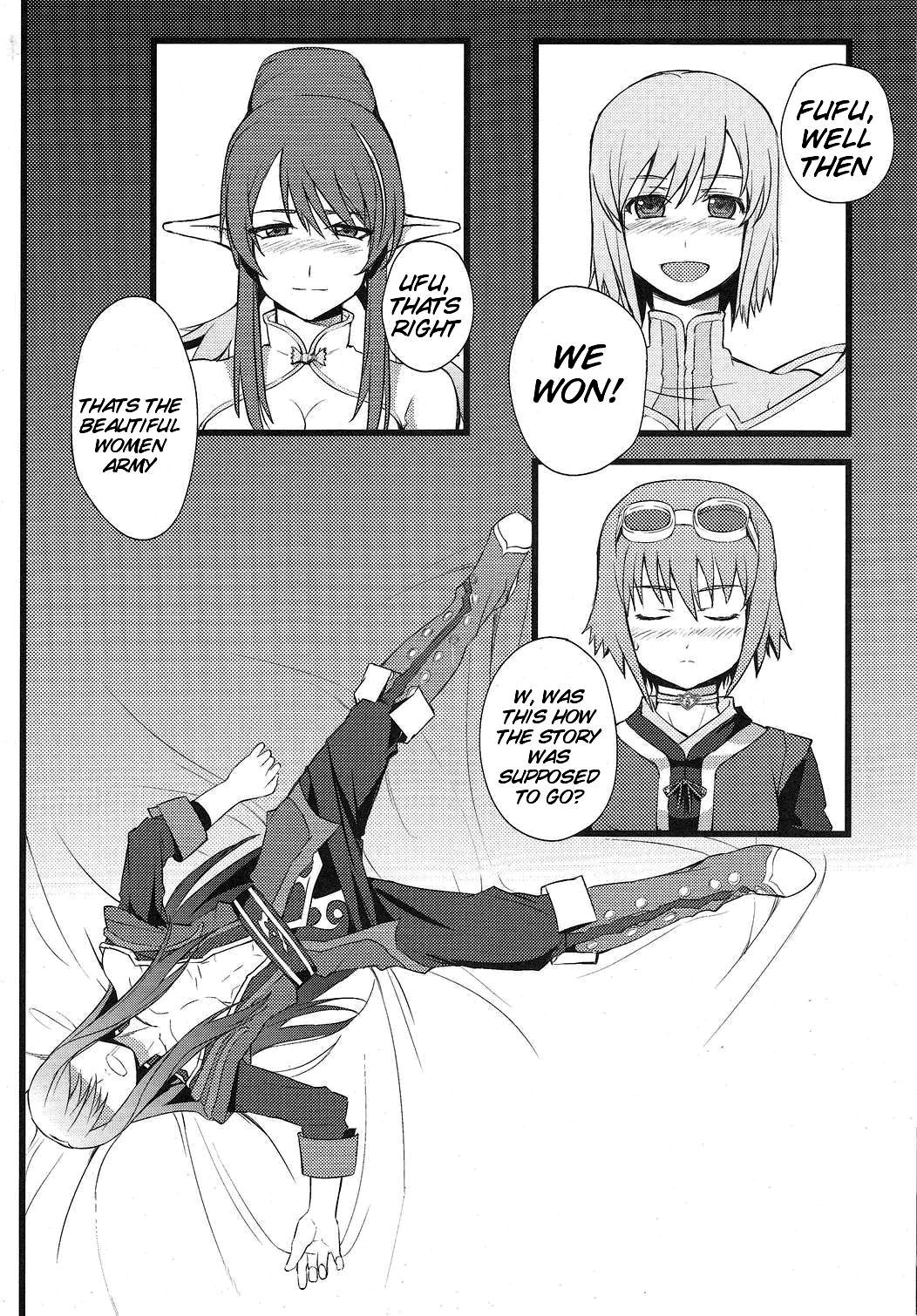 (C79) [FukaFuka Tenshoku (Popuran)] Shingeki no Bijo Gundan | Assault of the Beautiful-Woman Army (Tales of Vesperia) [English] {doujin-moe.us} image number 30