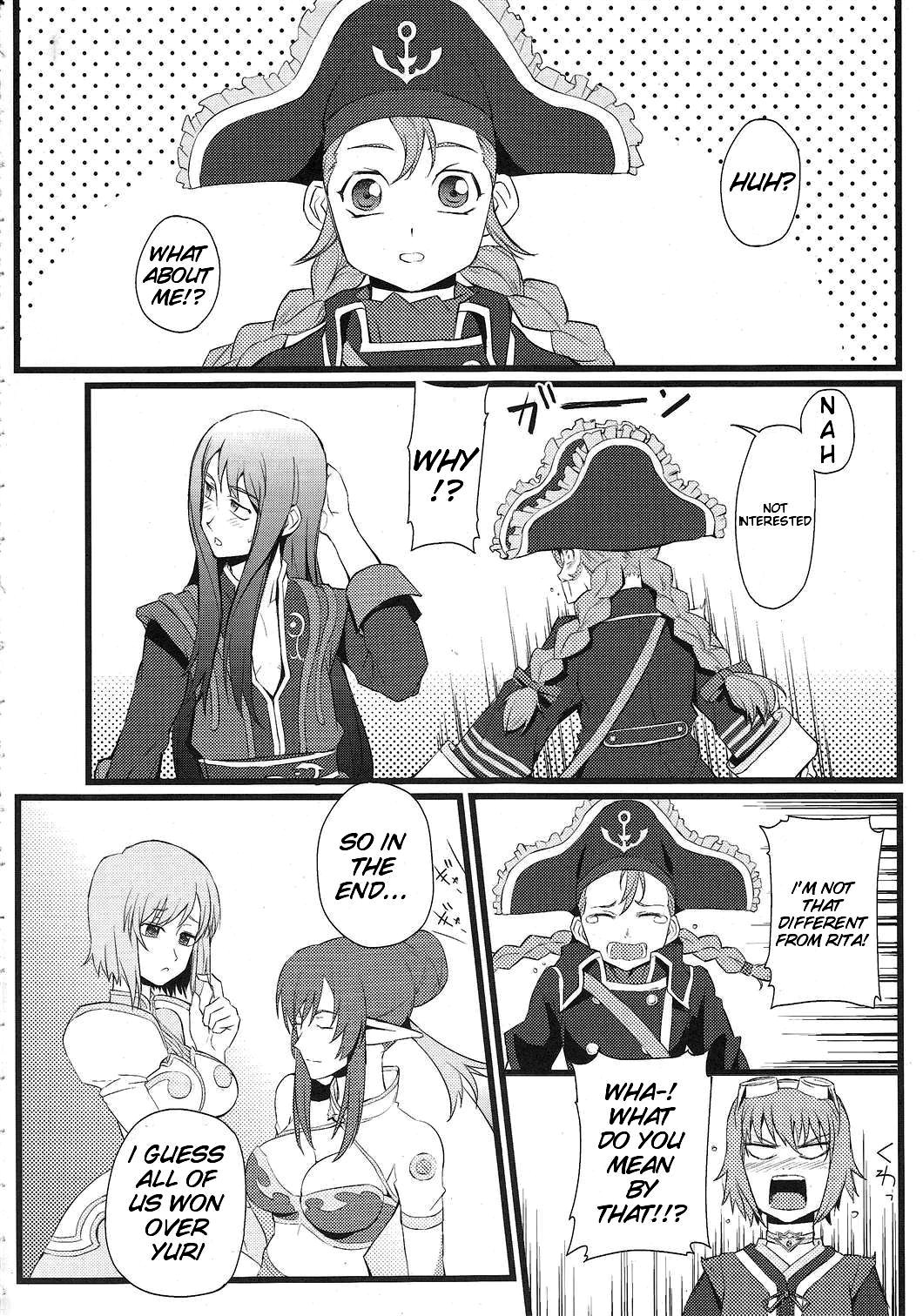 (C79) [FukaFuka Tenshoku (Popuran)] Shingeki no Bijo Gundan | Assault of the Beautiful-Woman Army (Tales of Vesperia) [English] {doujin-moe.us} image number 31