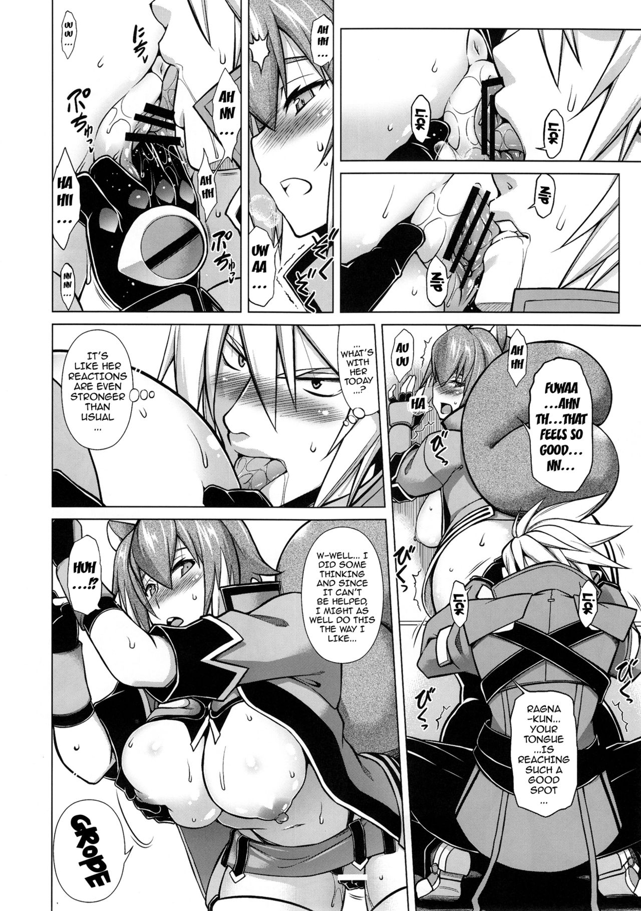 (C88) [STUDIO TIAMAT (TANABE)] BREAK BLUE MARRON SPARRING (BlazBlue) [English] {doujin-moe.us} 画像番号 17