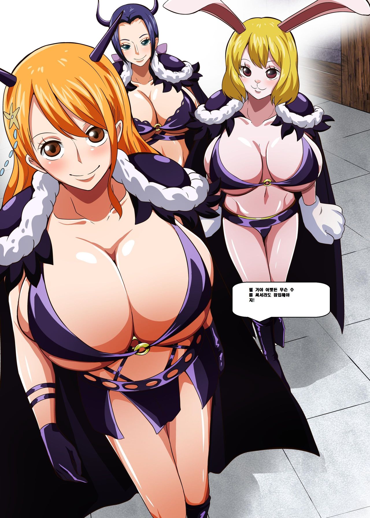 [Q Doujin] Oni Cos Ecchi | 오니코스엣치 (One Piece) [Korean] 画像番号 3