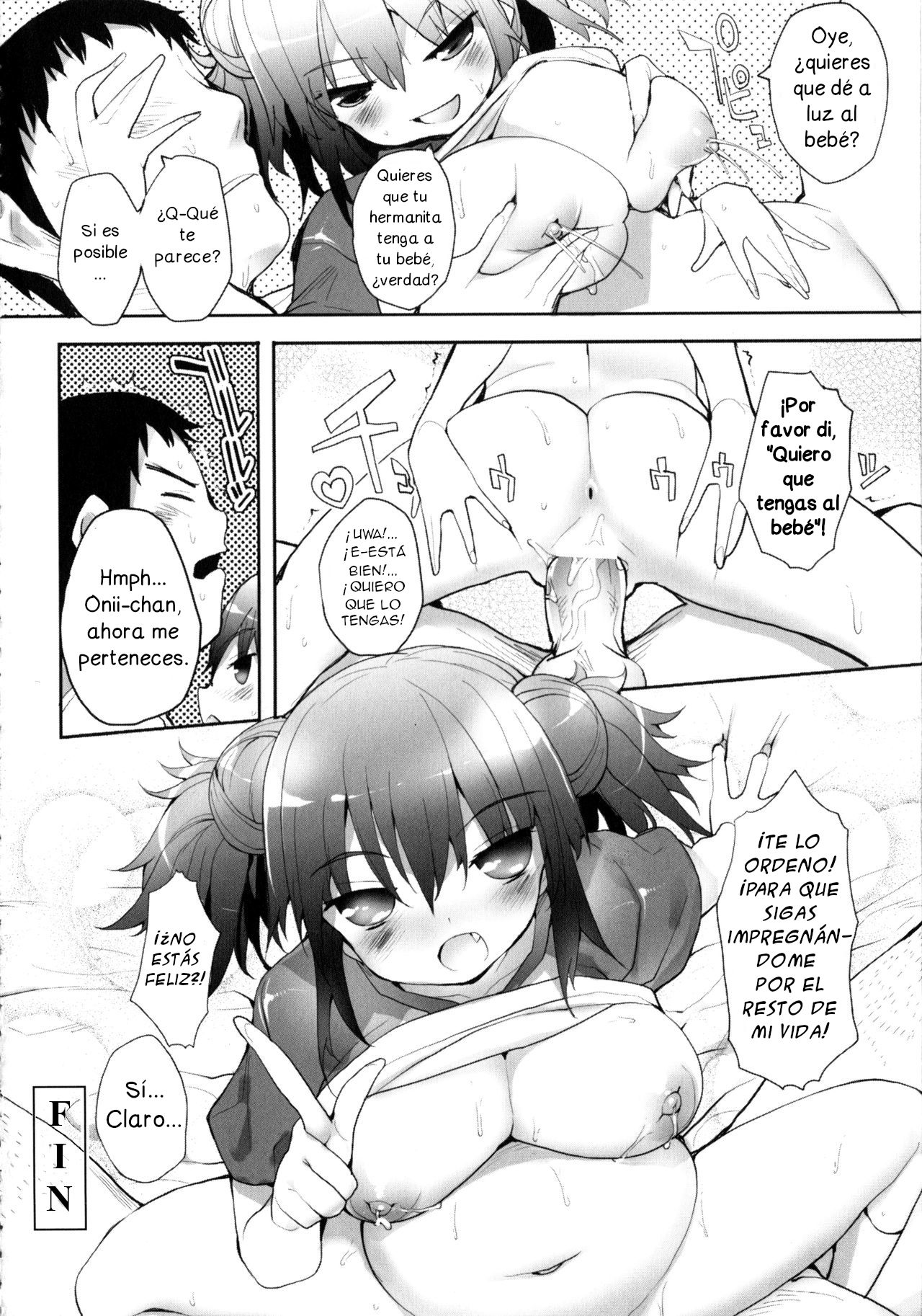 [Mutsutake] Imouto no Tabekata (MOMOPAN 21: Imouto Harami 2) [Spanish] [NeoDark Fansub] изображение № 32