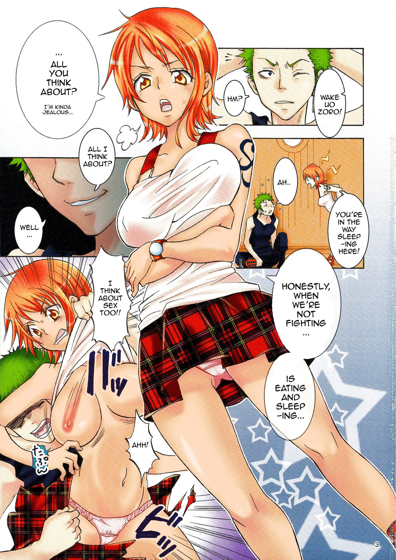 (C75) [Kurione-sha (YU-RI)] Nami-chan to A SO BO | Let's Play with Nami (One Piece) [English] {doujin-moe.us} image number 2