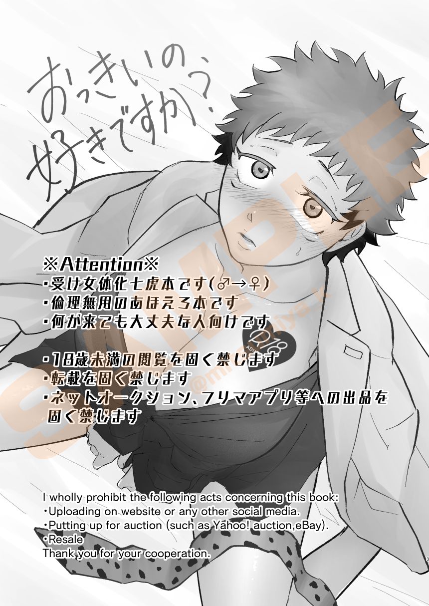 [Sannomiya (Mitsumiya)] Okkii no, Suki desu ka? (Jujutsu Kaisen) [Sample] image number 7