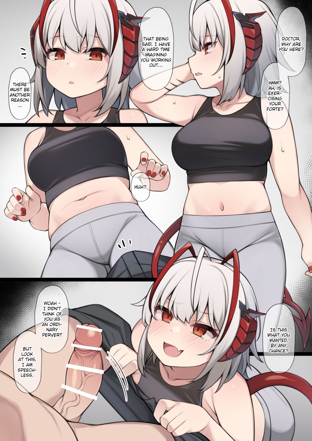 [Moo] Yasashii W ni Gyaku Rape Sareru Mousou E | An Illustration Depicting the Fantasy of Being Reverse-Raped by a Kind W (Arknights) [English] [Thirteen] 画像番号 1
