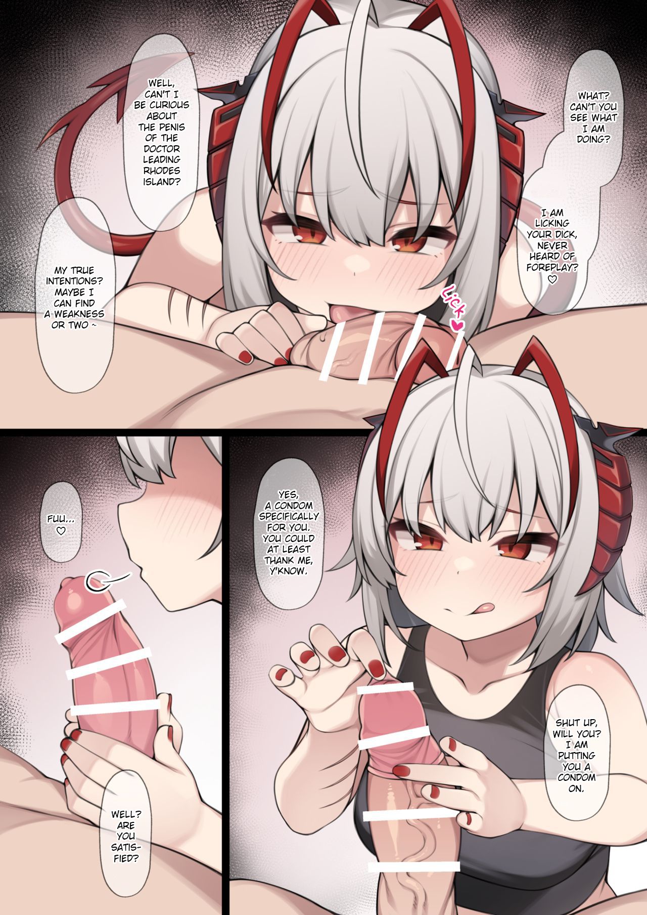 [Moo] Yasashii W ni Gyaku Rape Sareru Mousou E | An Illustration Depicting the Fantasy of Being Reverse-Raped by a Kind W (Arknights) [English] [Thirteen] 画像番号 2