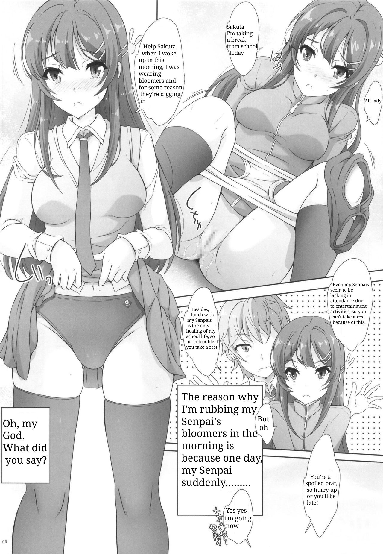 [Rivajima (Yajima Index)] Seishun Bloomer Yarou wa Kuikomi Senpai no Shiri o Momimakuru (Seishun Buta Yarou wa Bunny Girl Senpai no Yume o Minai) [English] [Digital] numero di immagine  5