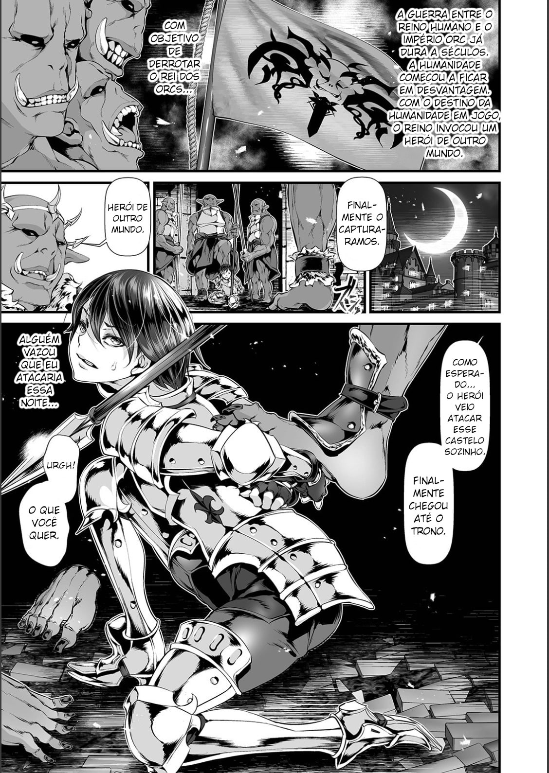 [tes_mel] Nyotaika Eiyuu Orc Chinpo Haiboku Kitan (WEB Ban Mesuiki!! Nyotaika Yuugi Vol.02) [Portuguese-BR] numero di immagine  5