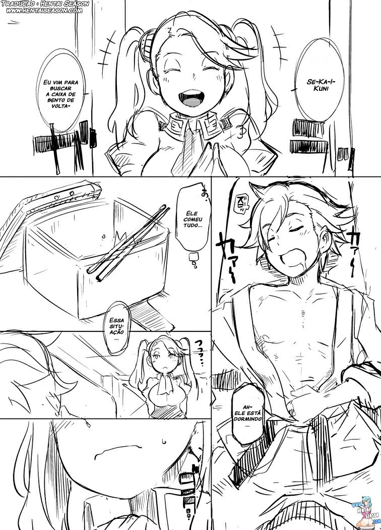 (SC65) [EROQUIS! (Butcha-U)] Gyanko no Hayaben Copy Bon deshou ga! (Gundam Build Fighters Try) [Portuguese-BR] [Hentai Season] 2eme image