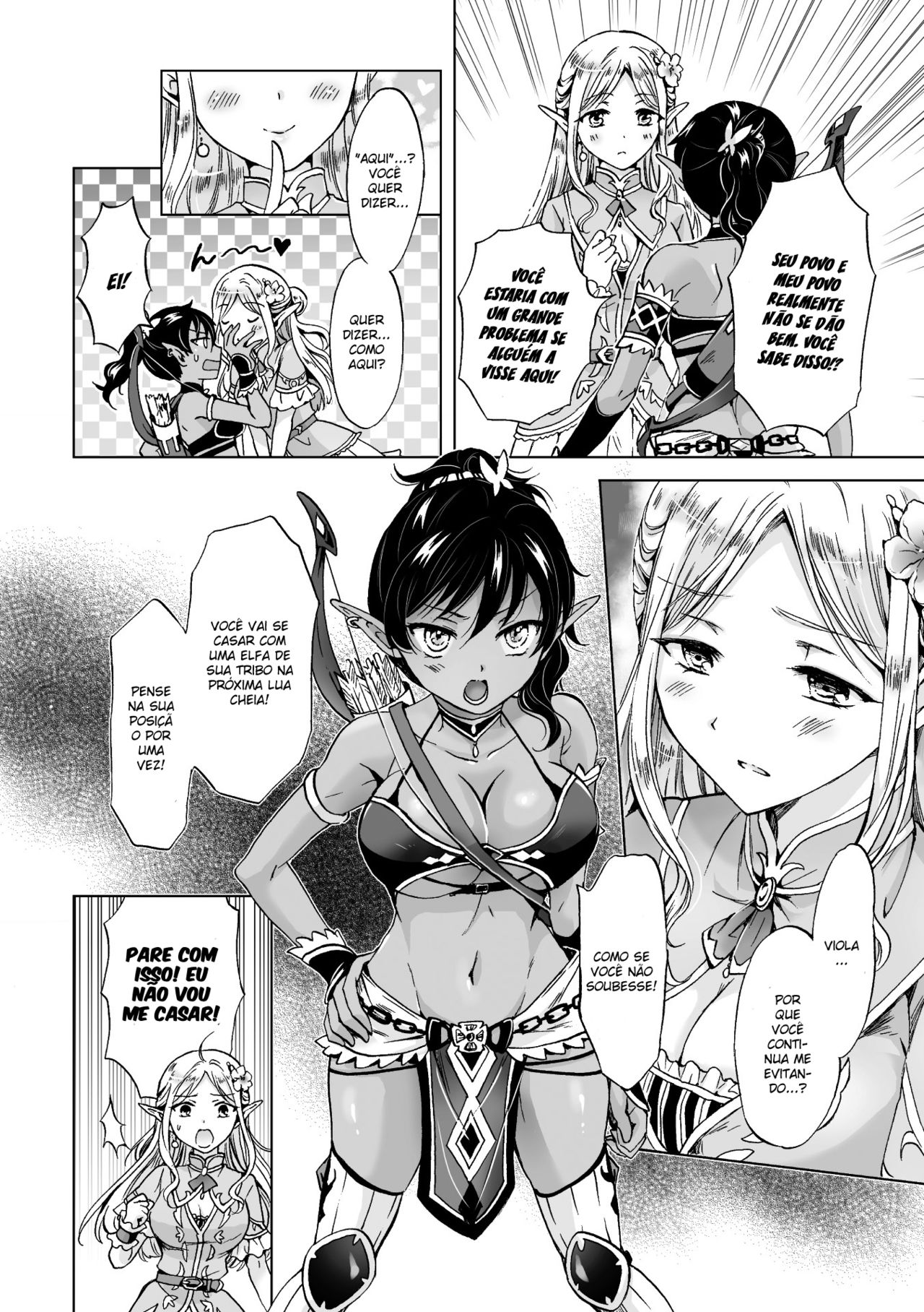 [Mira] elf ~Tsuki no Mahou~ | Elf ~Magic of the Moon~ (2D Comic Magazine Yuri Ninshin Vol. 3) [Portuguese-BR] [Teimon] [Digital] изображение № 6