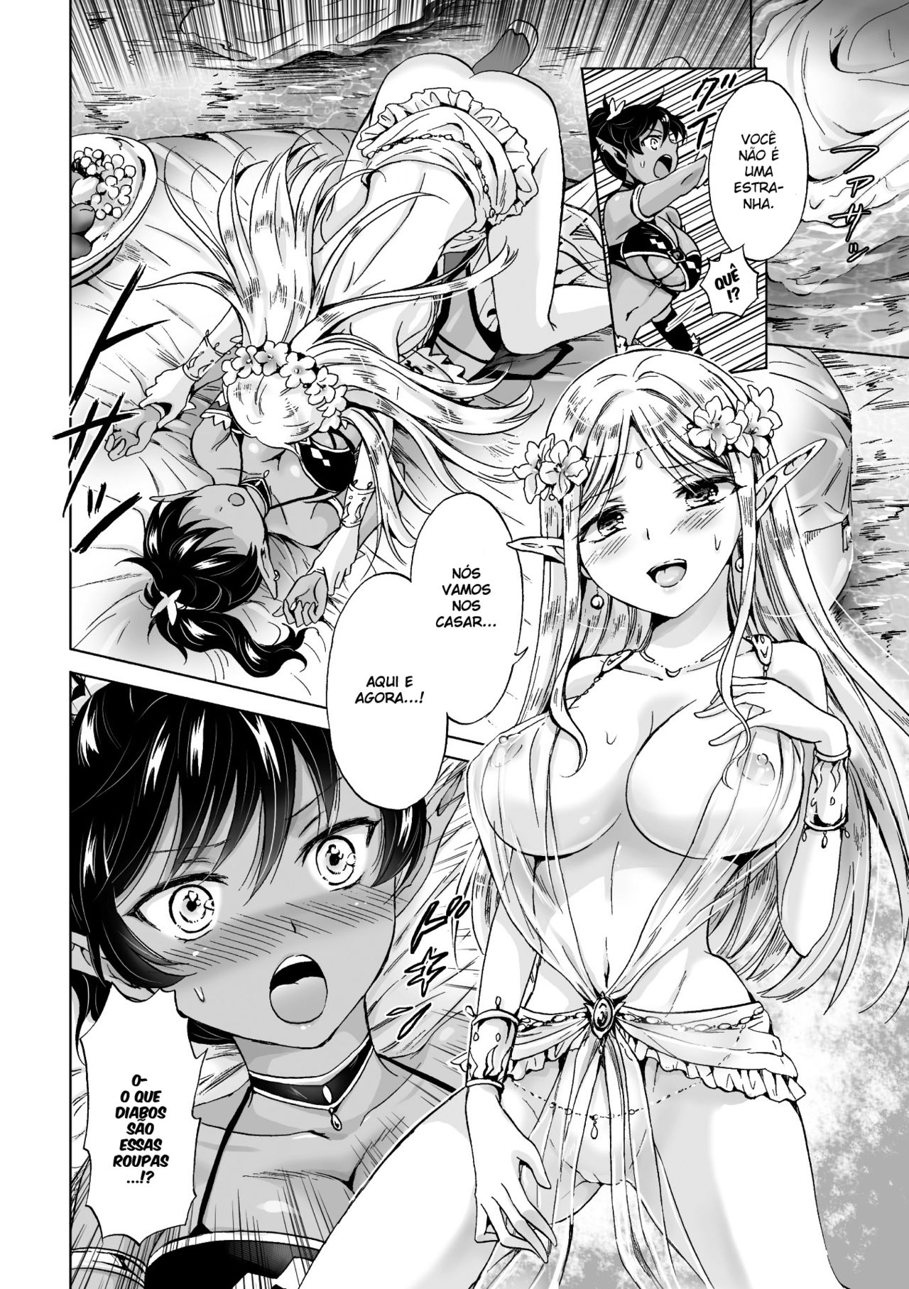 [Mira] elf ~Tsuki no Mahou~ | Elf ~Magic of the Moon~ (2D Comic Magazine Yuri Ninshin Vol. 3) [Portuguese-BR] [Teimon] [Digital] изображение № 12