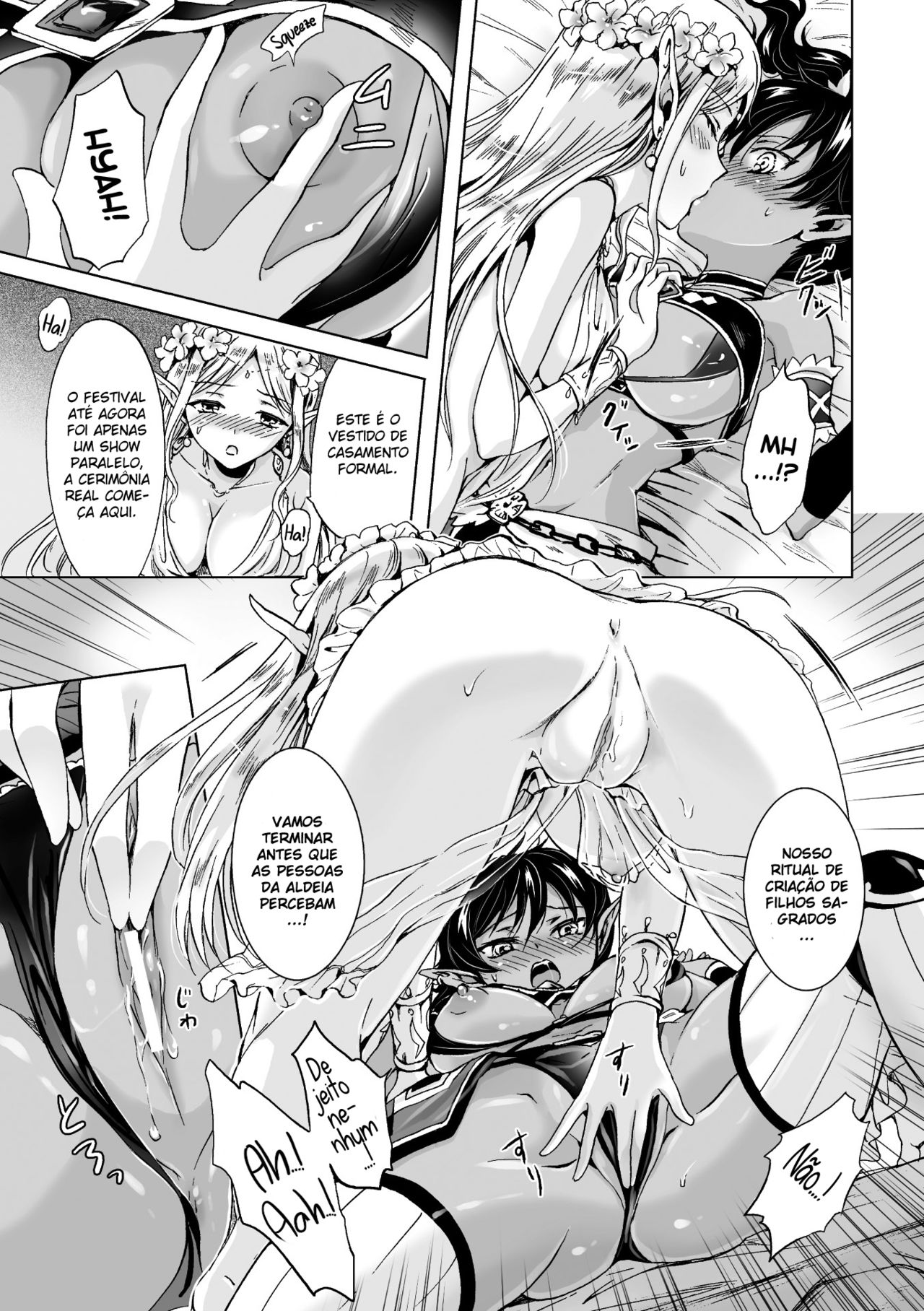 [Mira] elf ~Tsuki no Mahou~ | Elf ~Magic of the Moon~ (2D Comic Magazine Yuri Ninshin Vol. 3) [Portuguese-BR] [Teimon] [Digital] изображение № 13