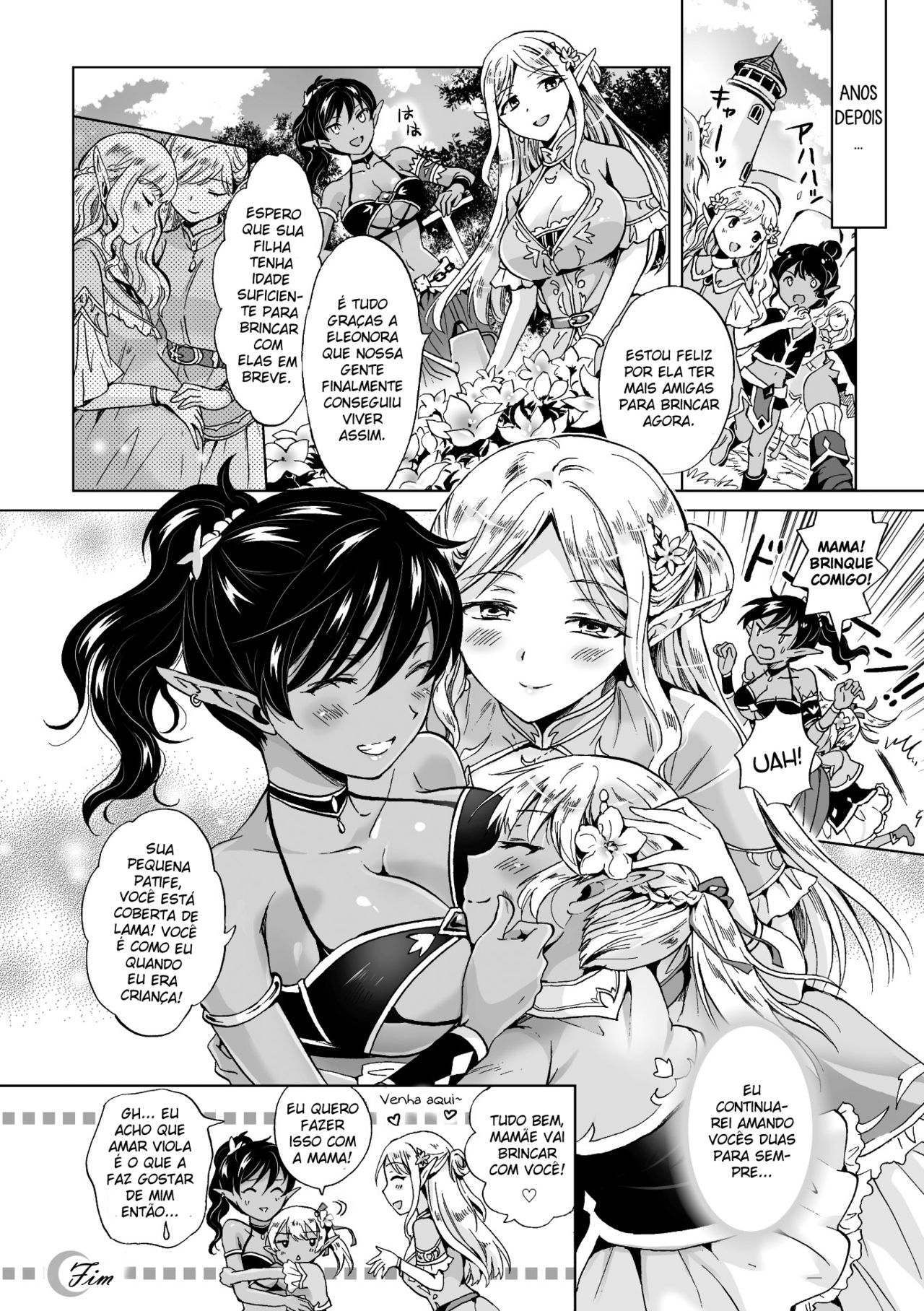 [Mira] elf ~Tsuki no Mahou~ | Elf ~Magic of the Moon~ (2D Comic Magazine Yuri Ninshin Vol. 3) [Portuguese-BR] [Teimon] [Digital] изображение № 26