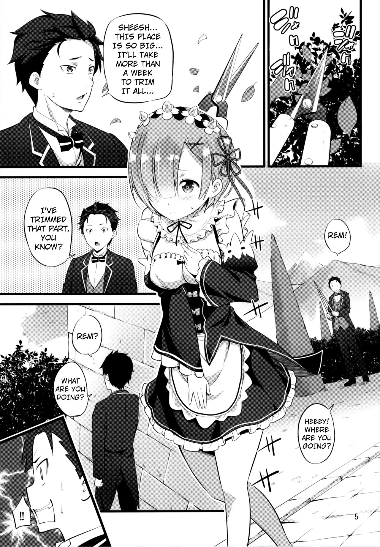 (SC2016 Autumn) [88 Gou (Ooishi Chuuni)] RE:ST ROOM (Re:Zero kara Hajimeru Isekai Seikatsu) [English] [Kuraudo] numero di immagine  5