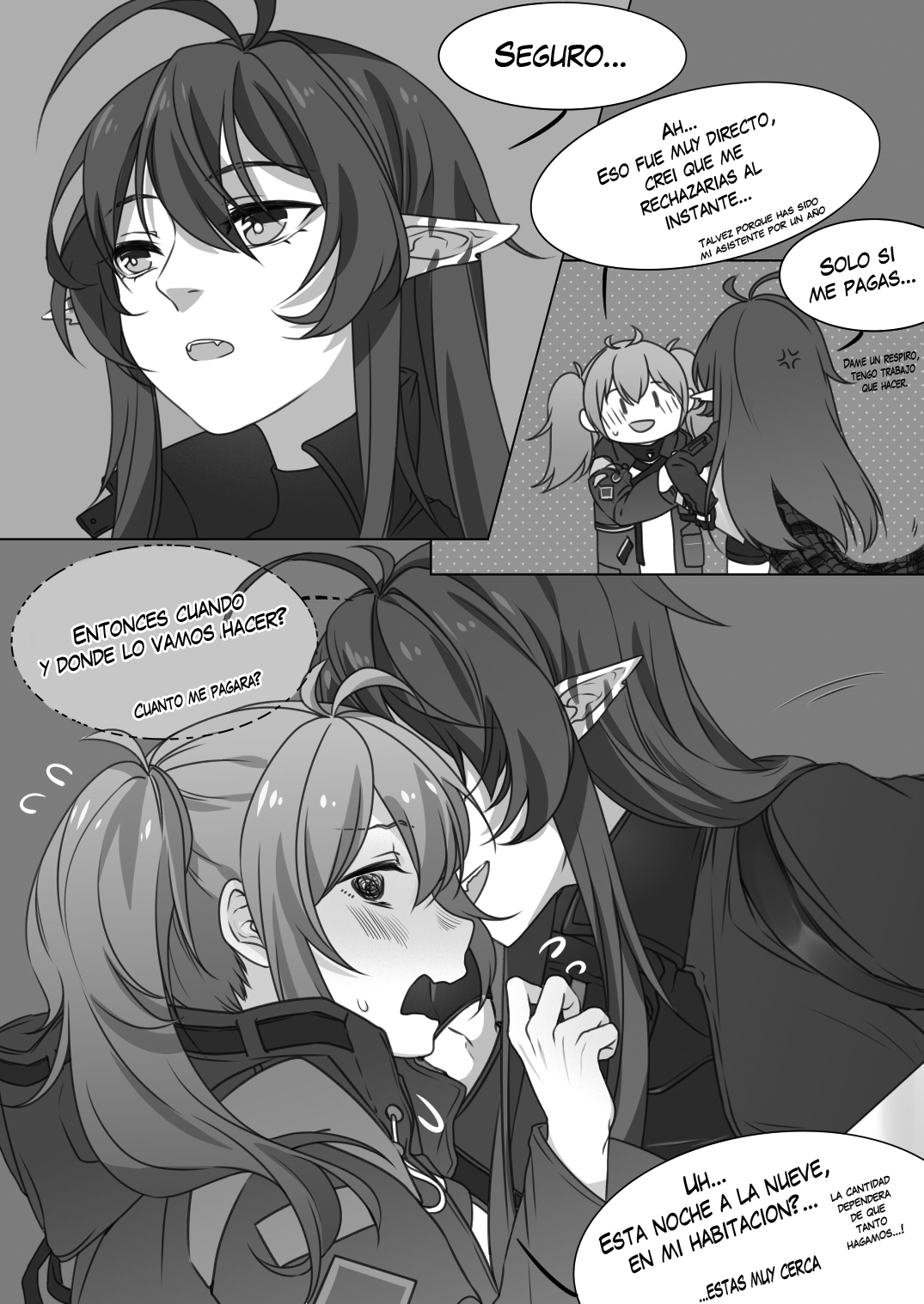 [黙子] Will max trust Gavial deny me if I ask for a quickie? (Arknights) [Spanish] [otakurinos.group] 图片编号 3