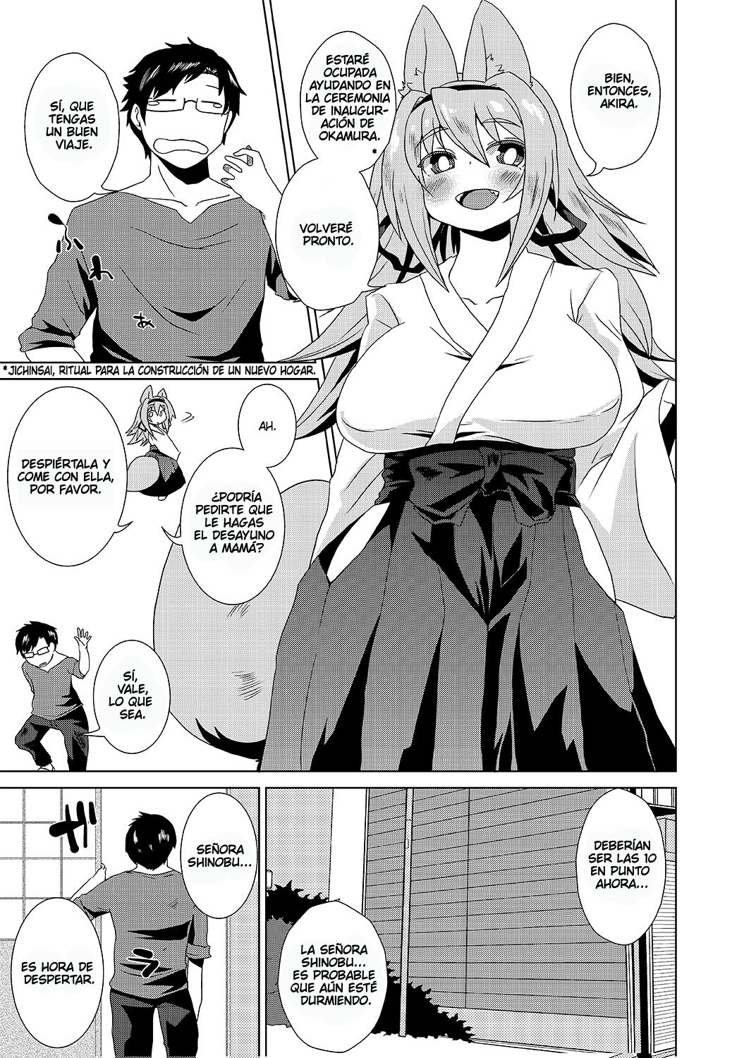 [Ortensia (Shinobe)] Kemono no Ogibo-san | Furry Mother-in-Law [Spanish] [Queso2033] [Digital] imagen número 4