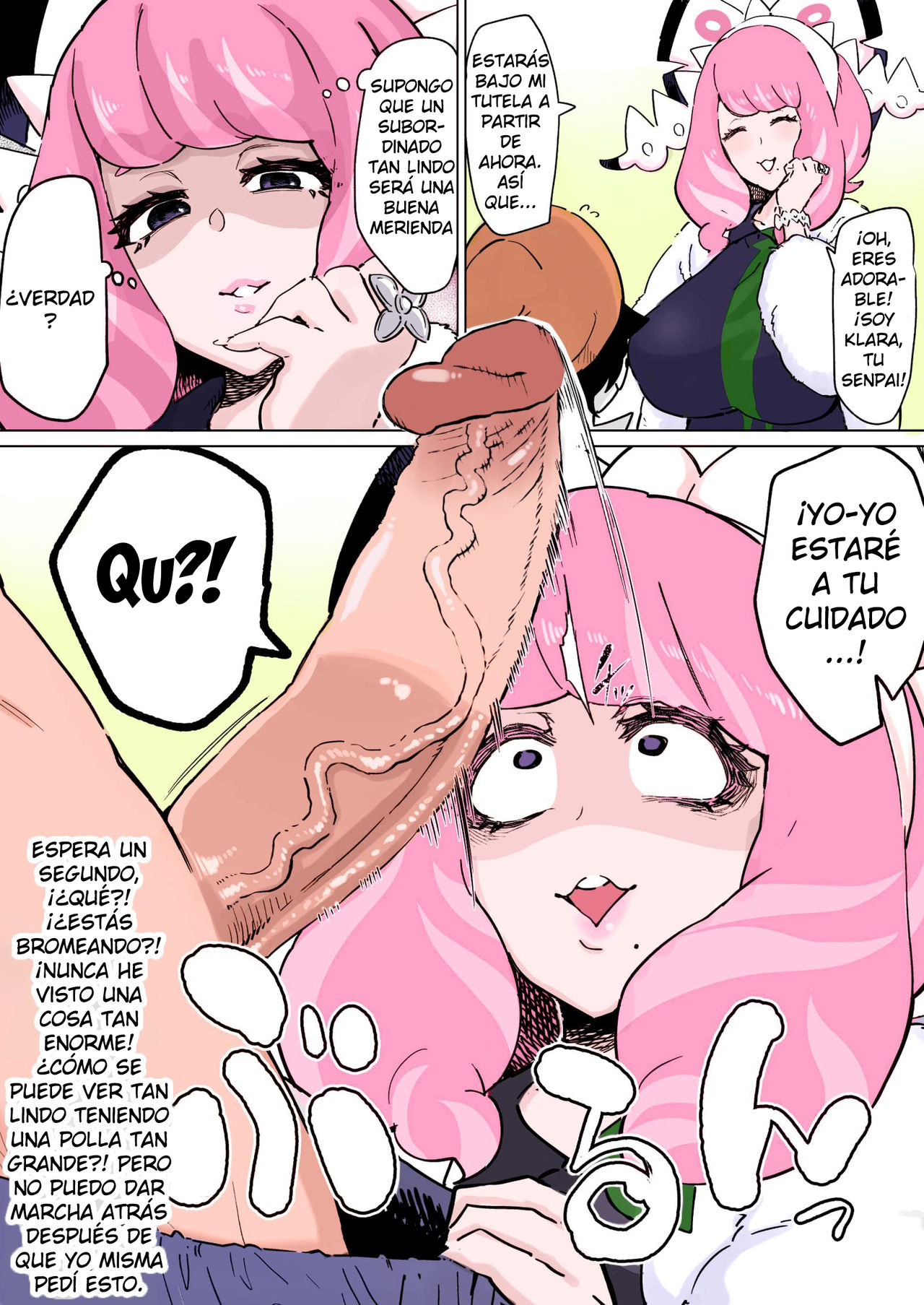 [Dekosuke] Shingao Kawaigari Kurara-san | Klara looks after the newcomer (Pokémon) [Spanish] {Doujins.com} [Colorized] [Decensored] image number 1