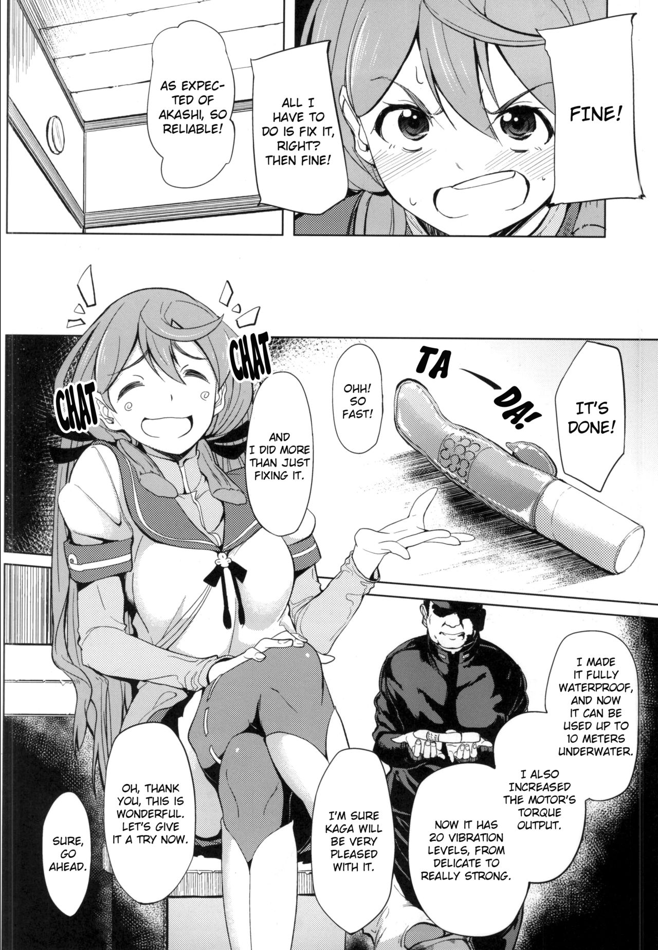 (CT25) [Seniman Kartun (Kosuke Haruhito)] Akashi Vibration (Kantai Collection -KanColle-) [English] {Exo Subs} image number 4