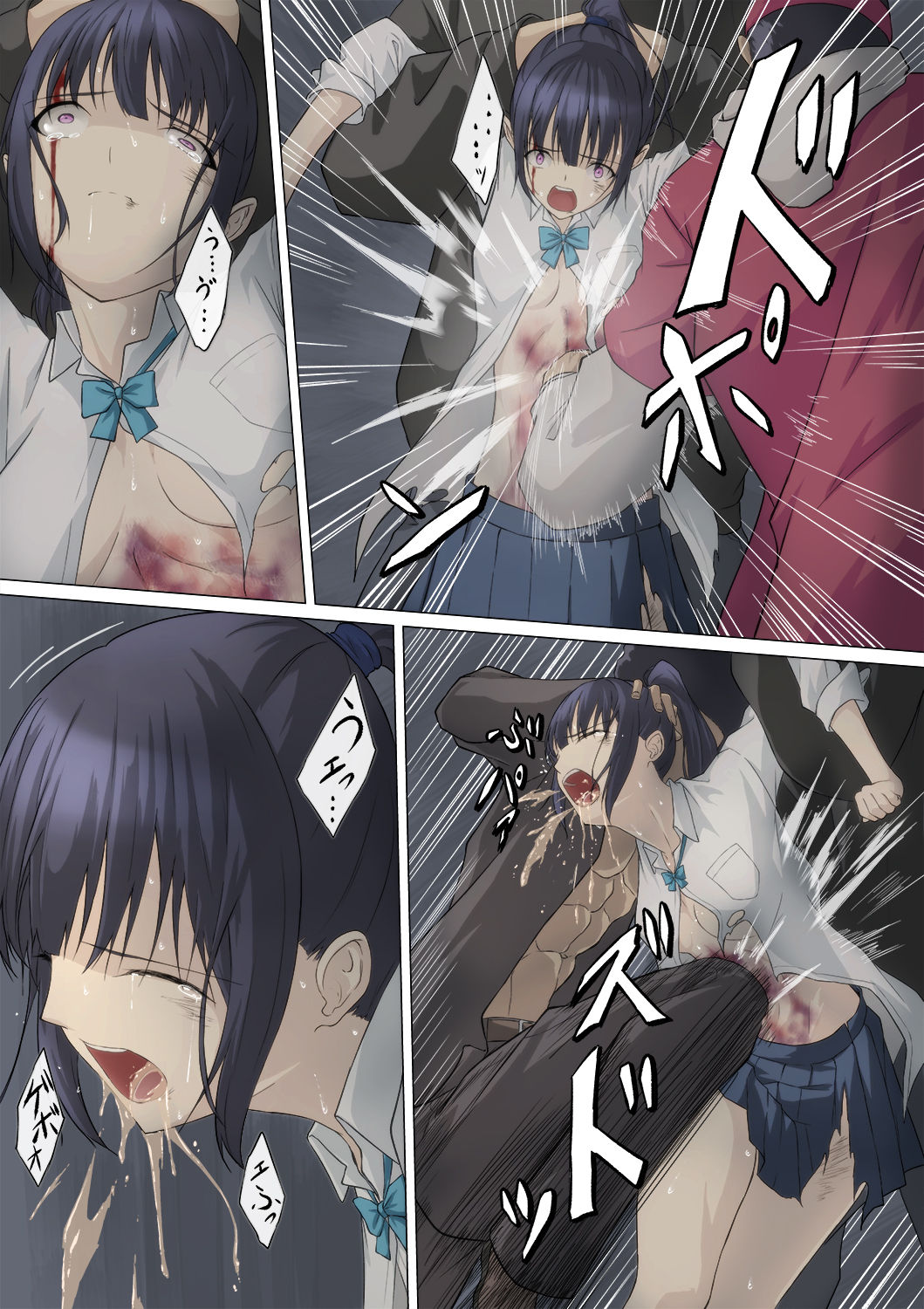 腹筋JK腹責め漫画 이미지 번호 4