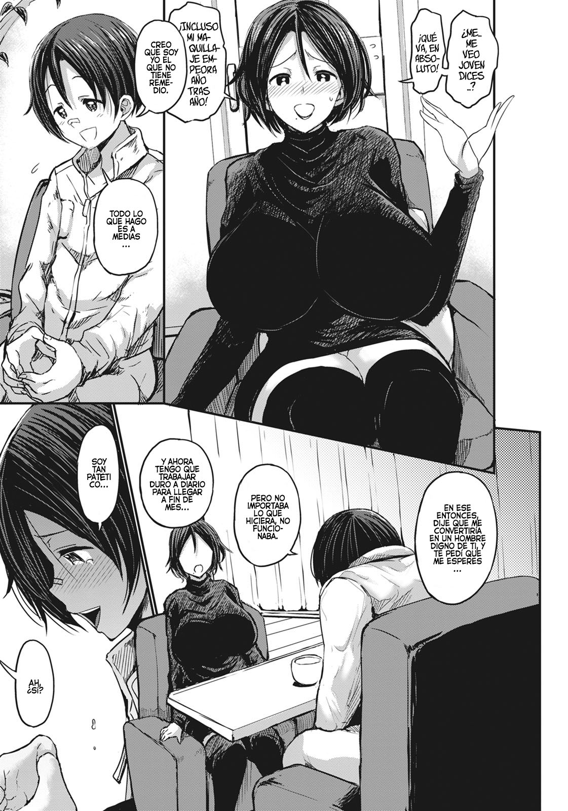 [Bu-chan] Ani no Osananajimi Kuro Gyaru Mama to Ototou no Boku 〜Kouhen〜 | La Amiga de la Infancia de Mi Hermano Mayor, Quien es Una Mamá Gyaru de Piel Morena, y Yo 〜Parte 3〜 (ANGEL Club 2020-11) [Spanish] [Hellsin] [Digital] image number 3