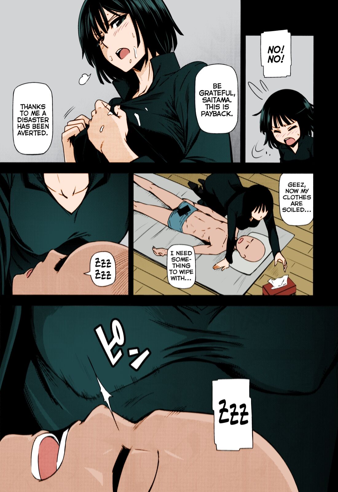 (C86) [Kiyosumi Hurricane (Kiyosumi Hurricane)] ONE-HURRICANE (One Punch Man) [English] [wehasband] [Colorized] numero di immagine  12