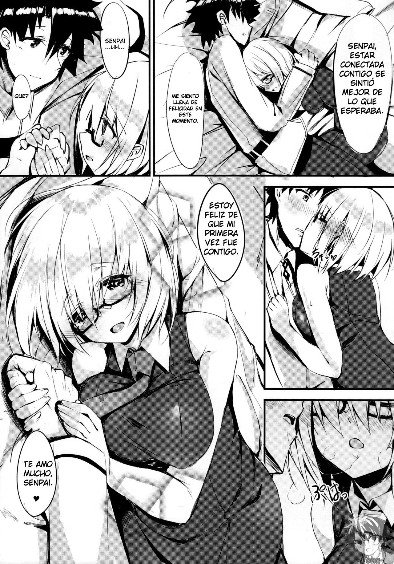 (C92) [Flock Blue (Blue_Gk)] Senpai ni Daisuki datte Tsutaetai (Fate/Grand Order) [Spanish] 图片编号 19