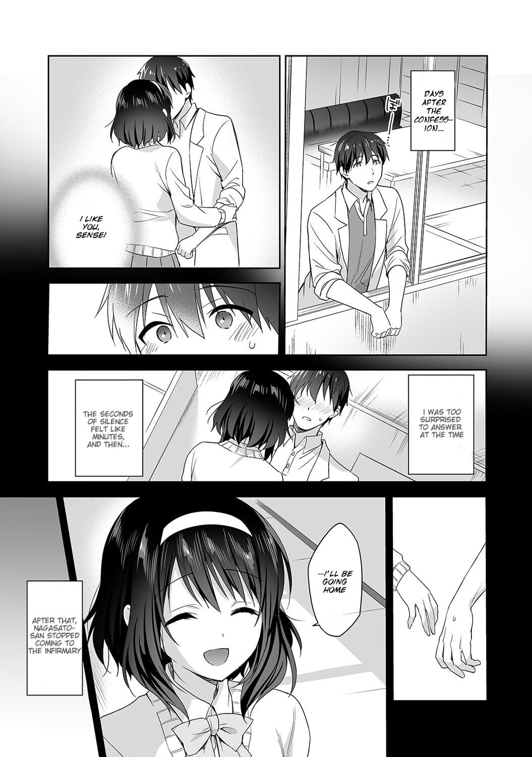 [Fuyuichi Monme] Amayakashi Jouzu no Nagasato-san ~ Hokenshitsu de Yoshi Yoshi Ecchi!~ Ch. 4 [English] 画像番号 2