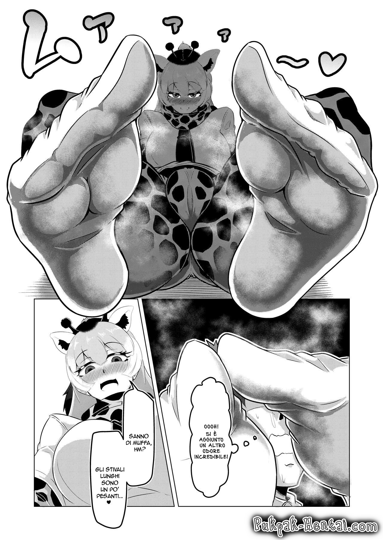 [Kaoritatsu Chaya (Ocha no Degarashi)] Hogushi-ya Kemono [Ashishuu Hen] | Massaggi Bestiali [Aroma Di Piedi Edition] (Kemono Friends) [Italian] [Pukpak] 이미지 번호 14