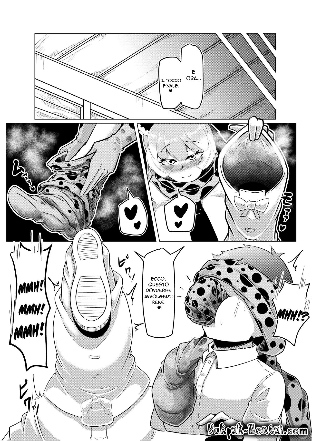 [Kaoritatsu Chaya (Ocha no Degarashi)] Hogushi-ya Kemono [Ashishuu Hen] | Massaggi Bestiali [Aroma Di Piedi Edition] (Kemono Friends) [Italian] [Pukpak] 이미지 번호 19