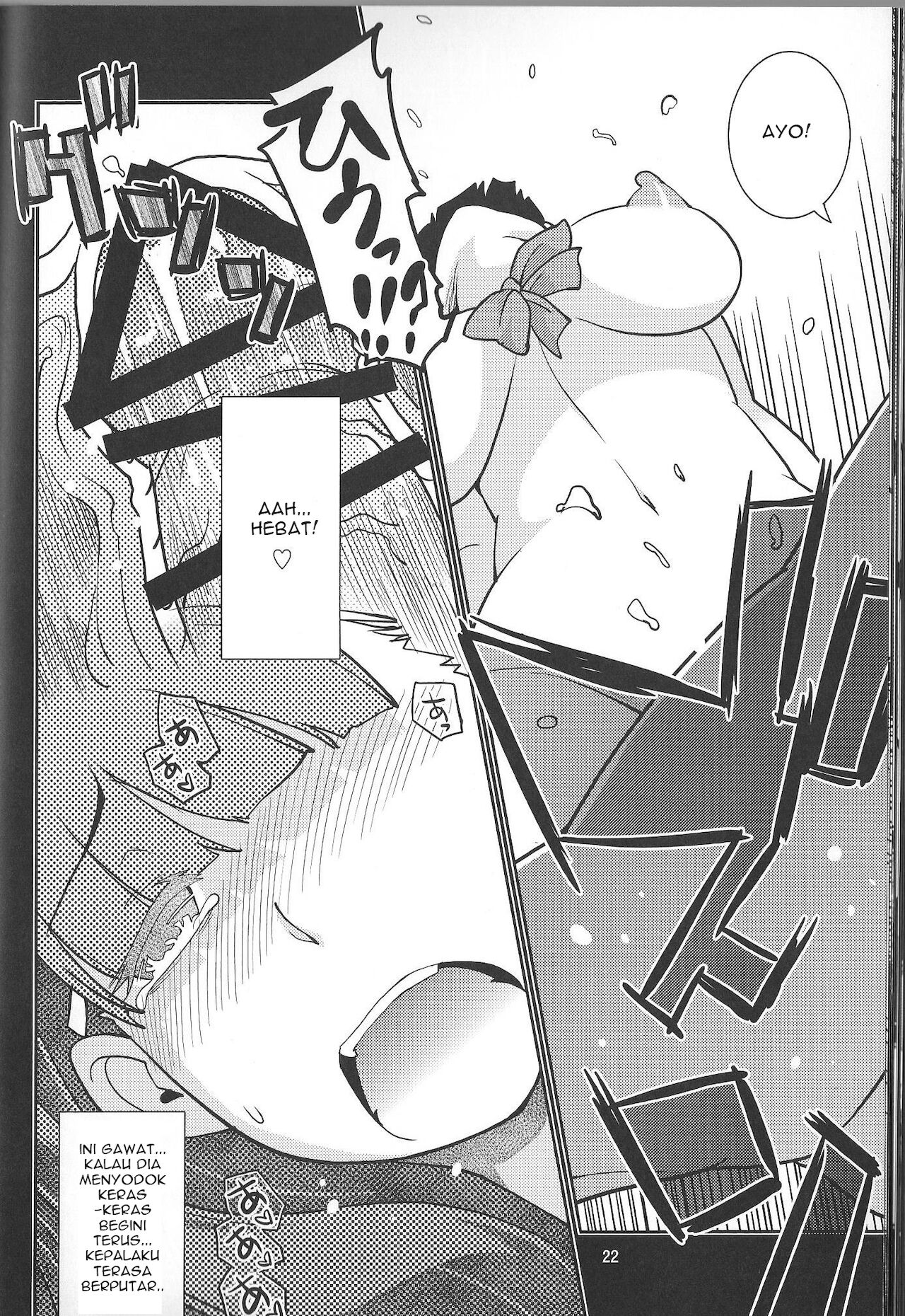 (C89) [MINAMOON (Minazuki Futago)] Gakkyuu Iinchou Hazuki no Baai [Indonesian] [Gagak_Ireng] 22eme image