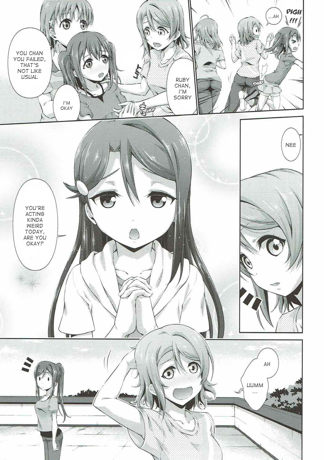 (Bokura no Love Live! 17) [Doku Tonkotsu Niku Dorei (Tanohito)] Chika-chan ni mo Naisho no Himitsu (Love Live! Sunshine!!) [English] image number 10