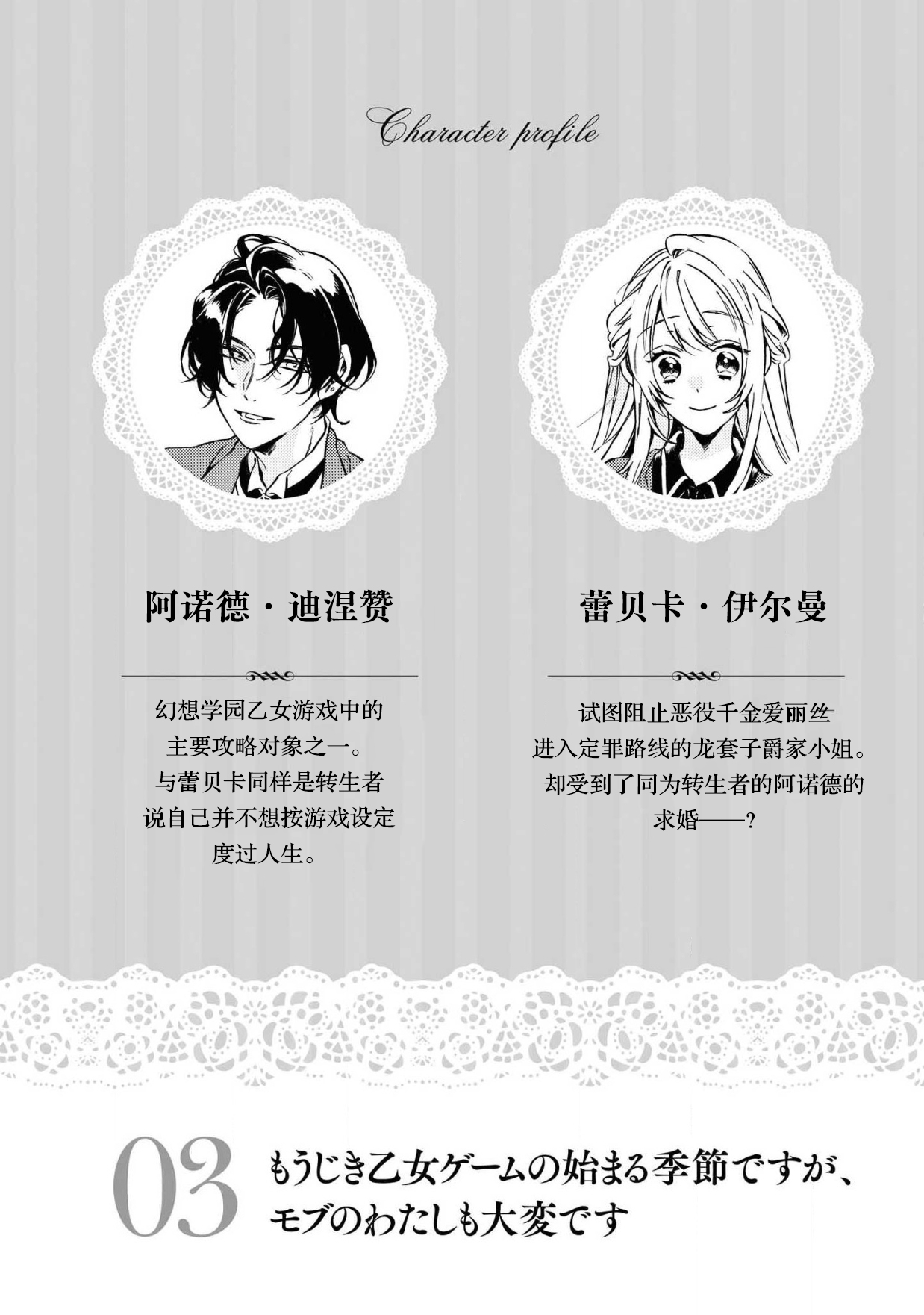 [Tsutsumi wa to usui katsura] mō jiki otome gēmu no hajimaru kisetsudesuga, mobu no watashi mo taihendesu | 正值乙女游戏开始的季节、我这个路人也很辛苦啊 [Chinese] [莉赛特汉化组] 3eme image