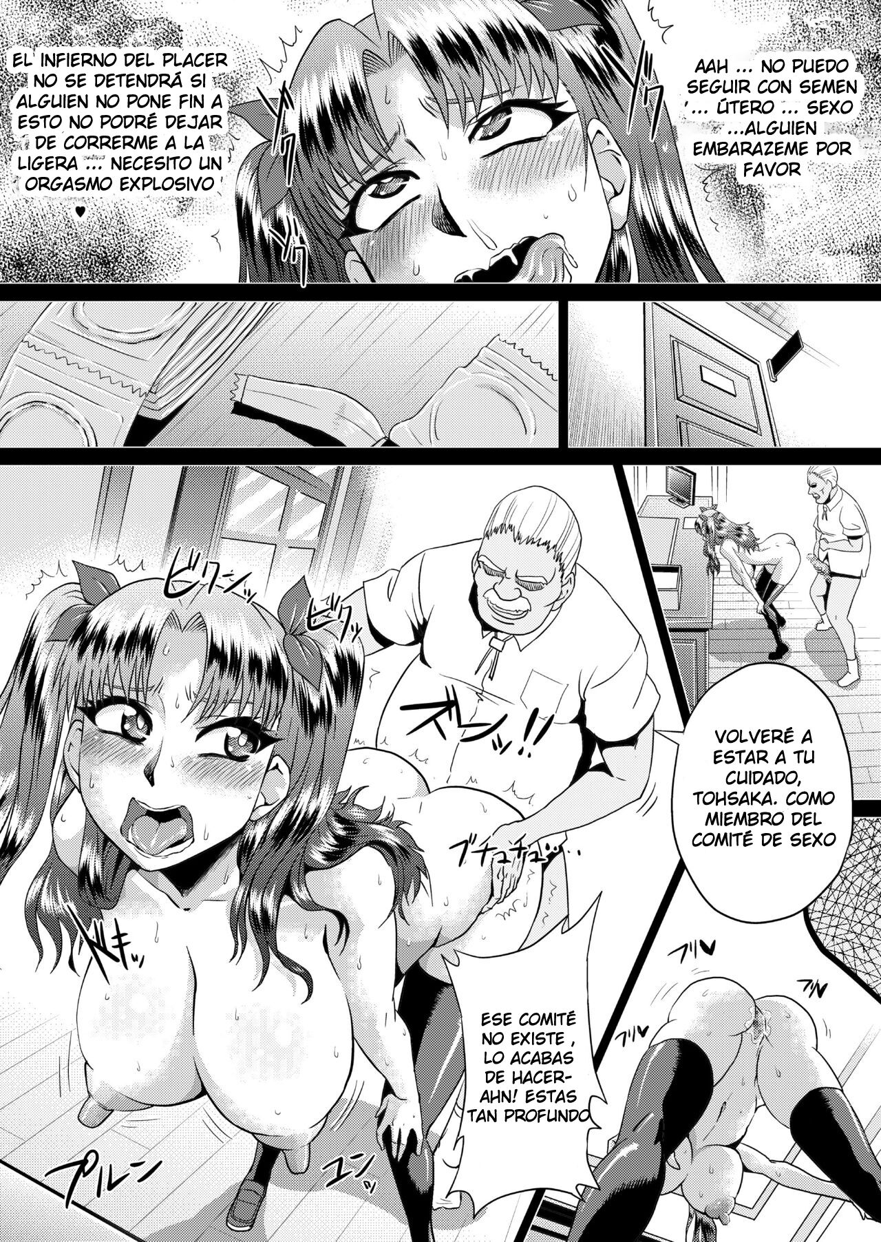 [Ahemaru (Henrik)] Rin no Inran Funtouki (Kouhen) (Fate/stay night) [Spanish] [Allen Translations] image number 10