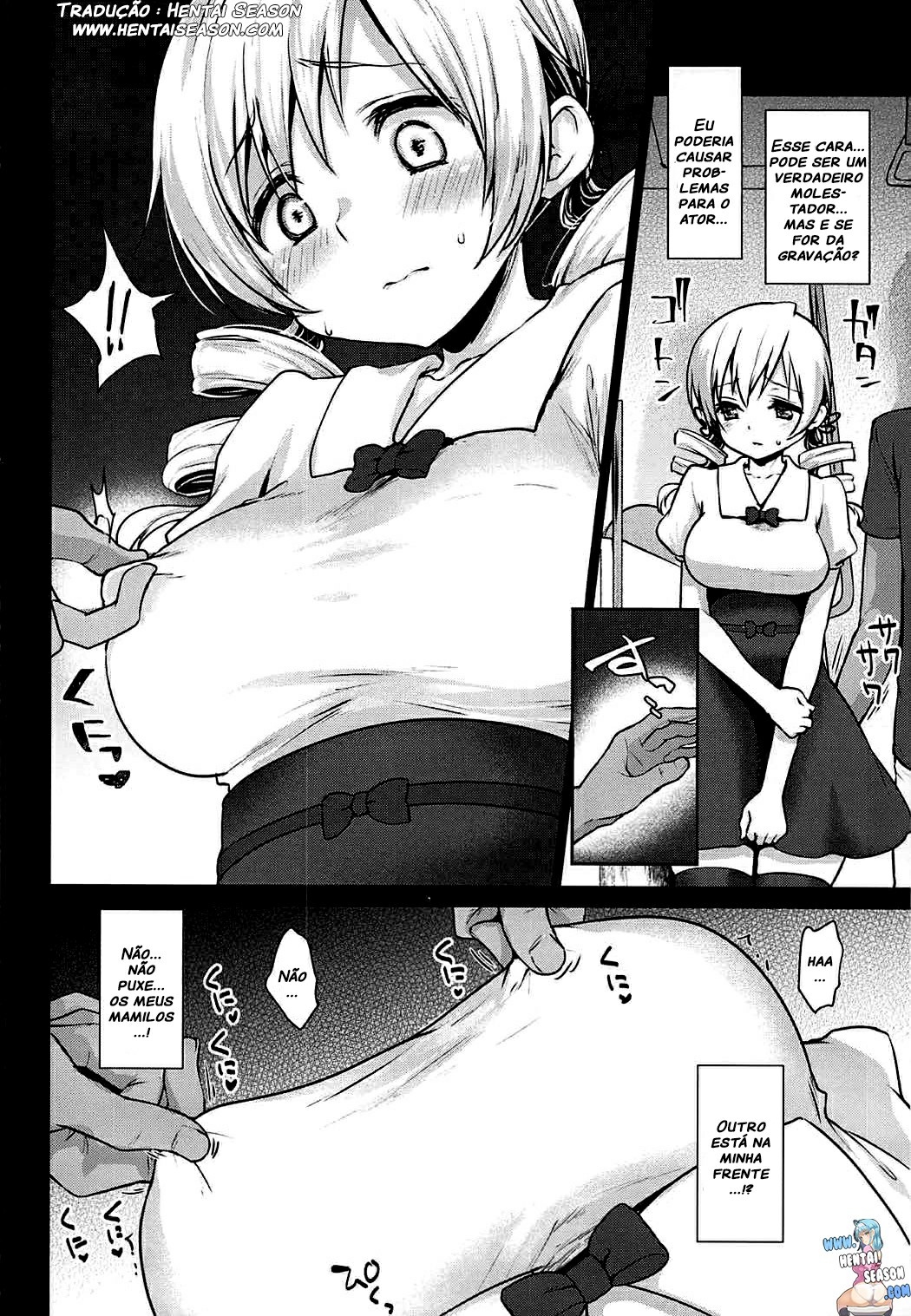 (C92) [Kaze no Gotoku! (Kazabuki Poni)] Geki Niana Chikan Densha Tomoe Mami (Puella Magi Madoka Magica) [Portuguese-BR] [Hentai Season] numero di immagine  3