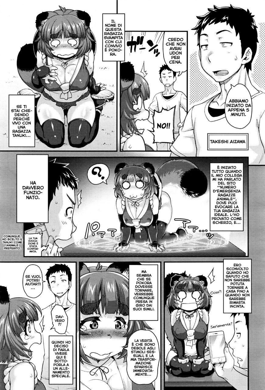 [Jun] Kemonokko Tsuushin ~Tanukiko Pokora~ (COMIC Unreal 2016-04 Vol. 60) [Italian] [Decensored] image number 3