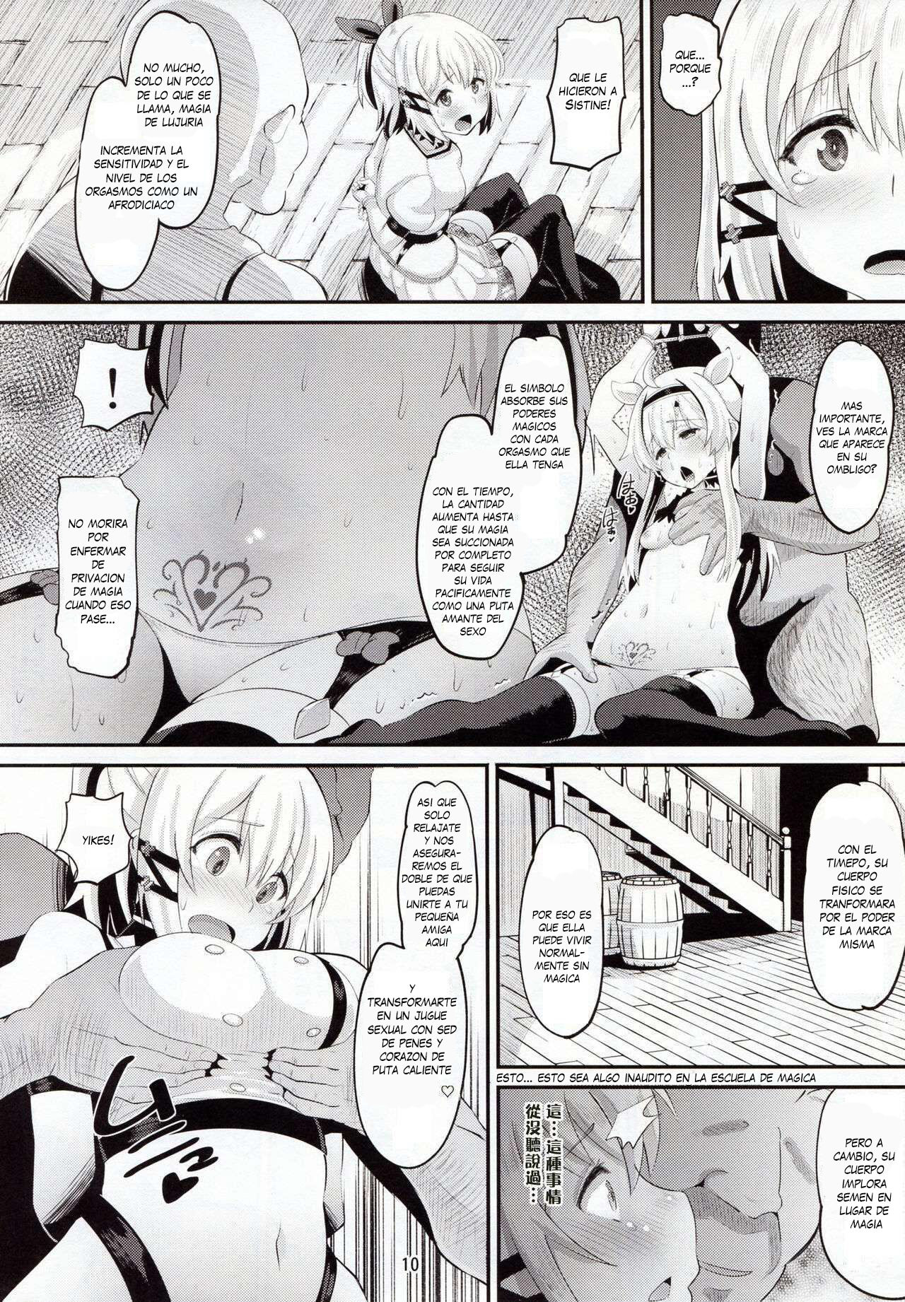 (C92) [AMP (Norakuro Nero)] Inma-jutsu Kyousei Koubi (Rokudenashi Majutsu Koushi to Akashic Records) [Spanish] [otakurinos.group] Bildnummer 9